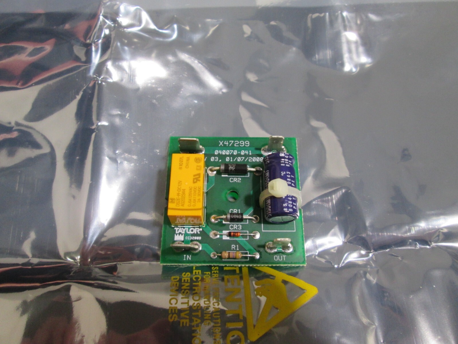 Taylor X47299-SER PCB-A BROWNOUT PROTECT SLUTH BOARD N.O.S. 