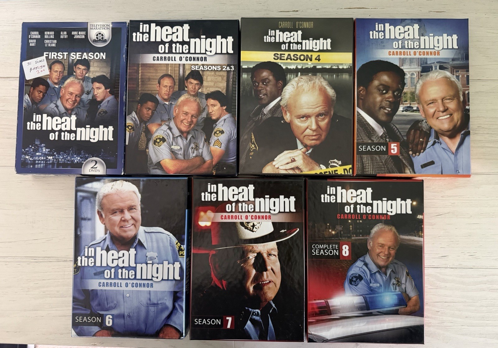 In the Heat of the Night Complete Series Seasons 1-8 OOP HTF Rare In the Heat of the Night Complete Series Seasons 1-8 OOP HTF Rare