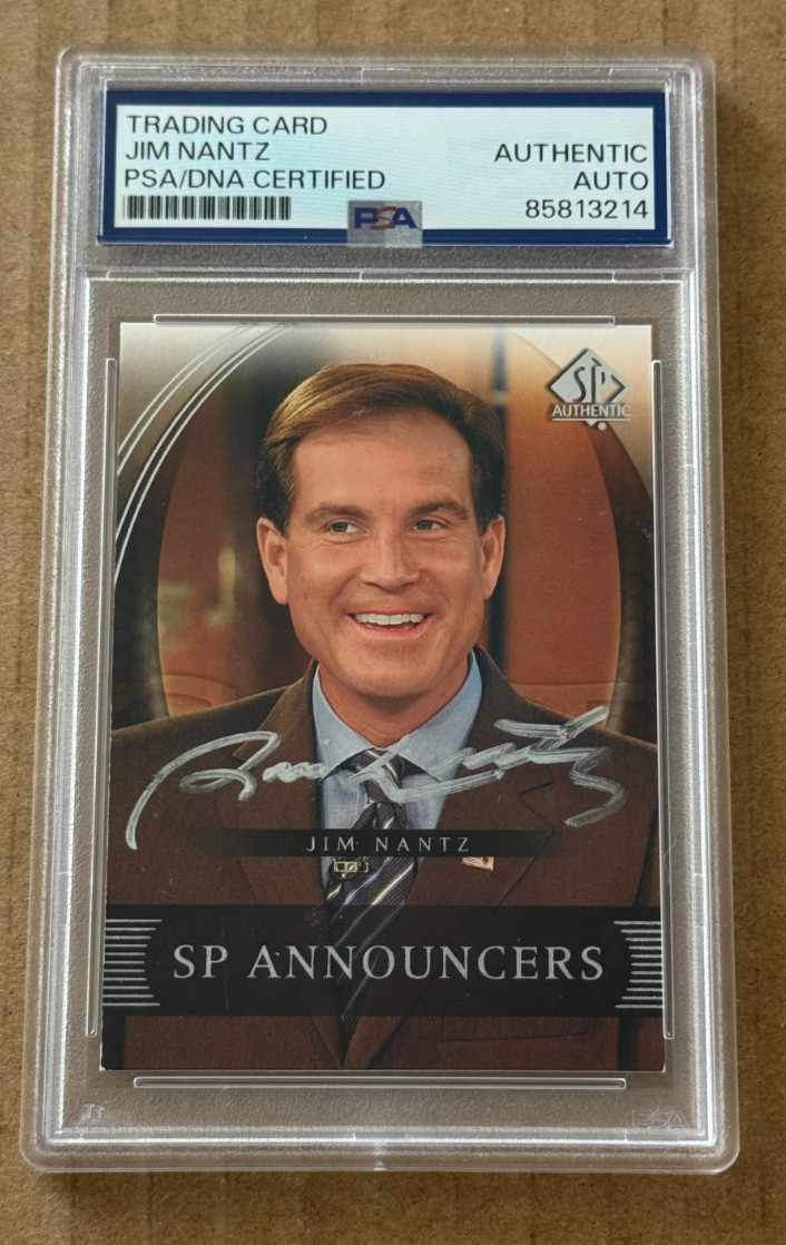 JIM NANTZ SIGNED 2004 UPPER DECK SP AUTHENTIC PSA/DNA HAND SIGNED PGA JIM NANTZ SIGNED 2004 UPPER DECK SP AUTHENTIC PSA/DNA HAND SIGNED PGA
