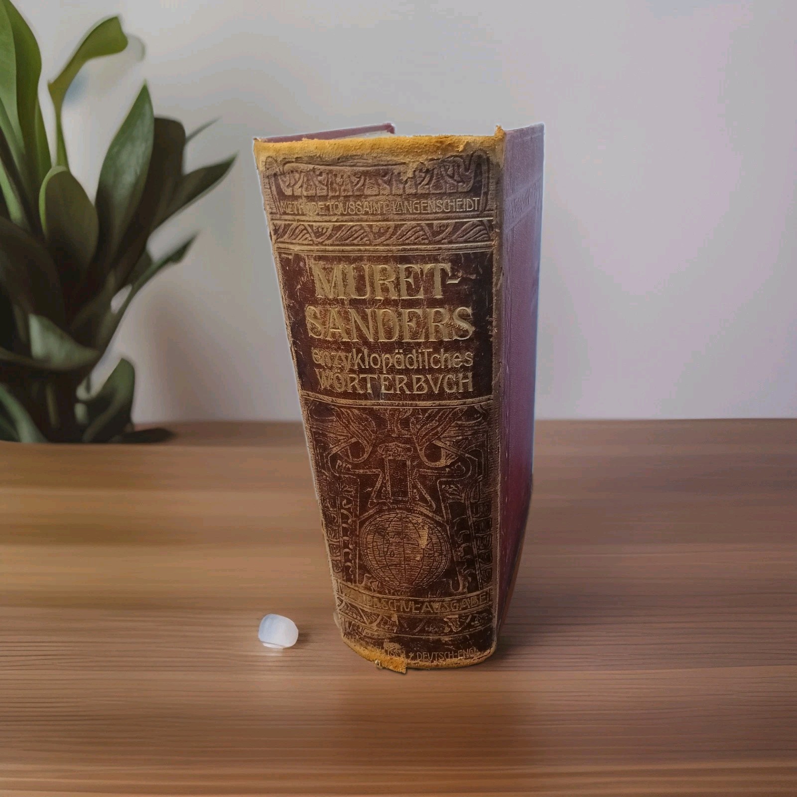 Antique 1909 Muret-Sanders German English Dictionary Volume 1 Vintage Decor Book