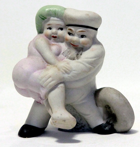 Schafer  & Vater Novelty  Toothpick Or Match Holdier  Sailor And Fatty