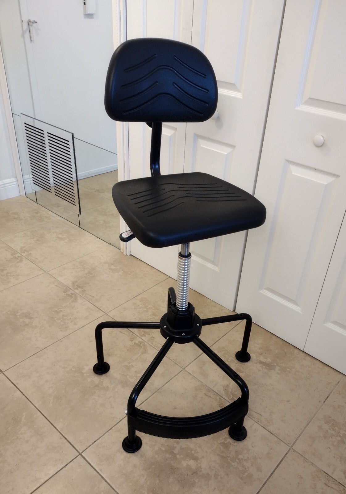 Safco Task Master 250 lbs. Capacity Economy Industrial Chair – Black Model 5117.