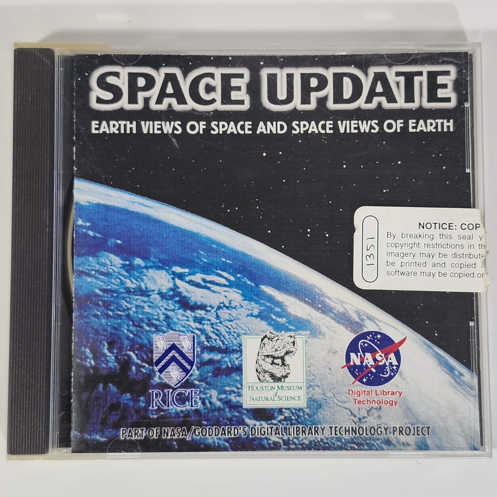 Space Update Earth Views Space Rice Univ NASA Houston Museum Science CD-ROM 1998