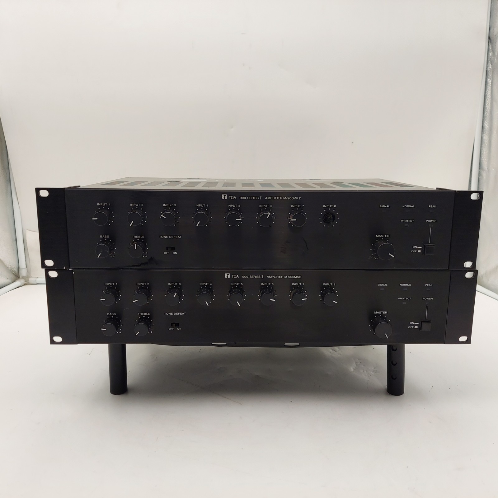 Lot of 2 TOA M-900MK2 900 Series II 8-Slot Mixer Amplifier
