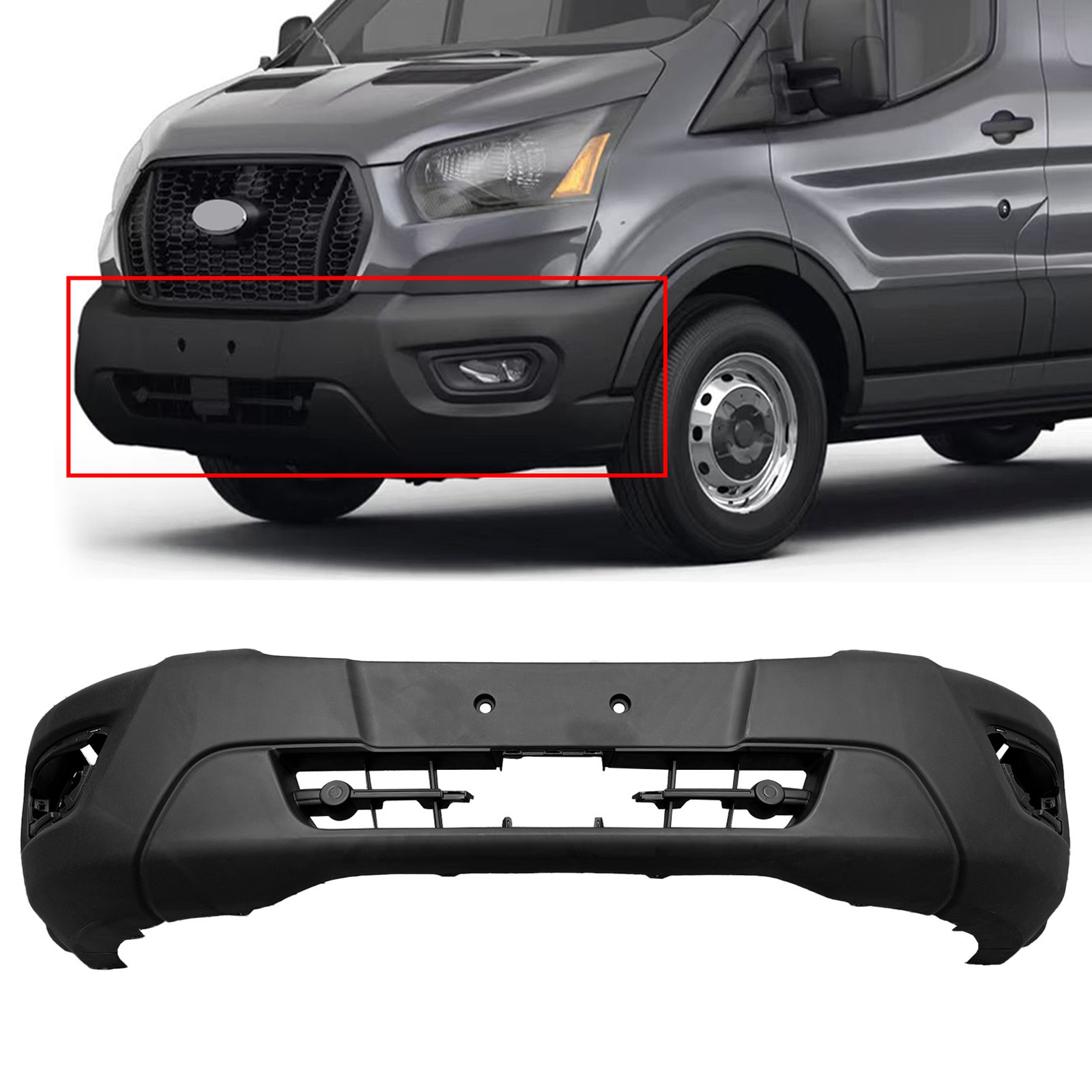 For 2020-2024 Ford Transit 150-E-Transit Front Bumper Lower Cover Local Pickup For 2020-2024 Ford Transit 150-E-Transit Front Bumper Lower Cover Local Pickup