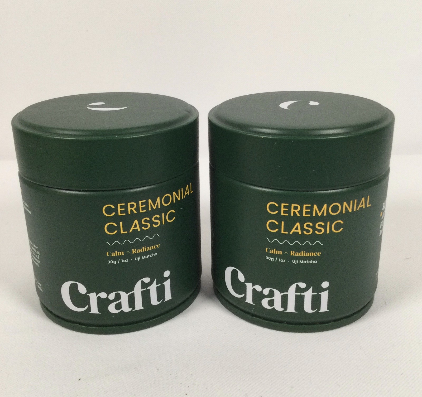 (2) Crafti Ceremonial Classic Uji Matcha Calm Radiance 1 Oz /30g  BB 8/30/26