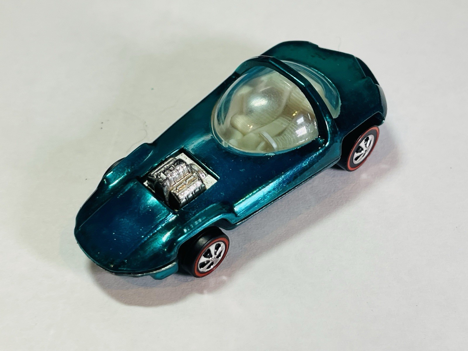 Restored Hot Wheels Redline - 1968 - Silhouette - Aqua