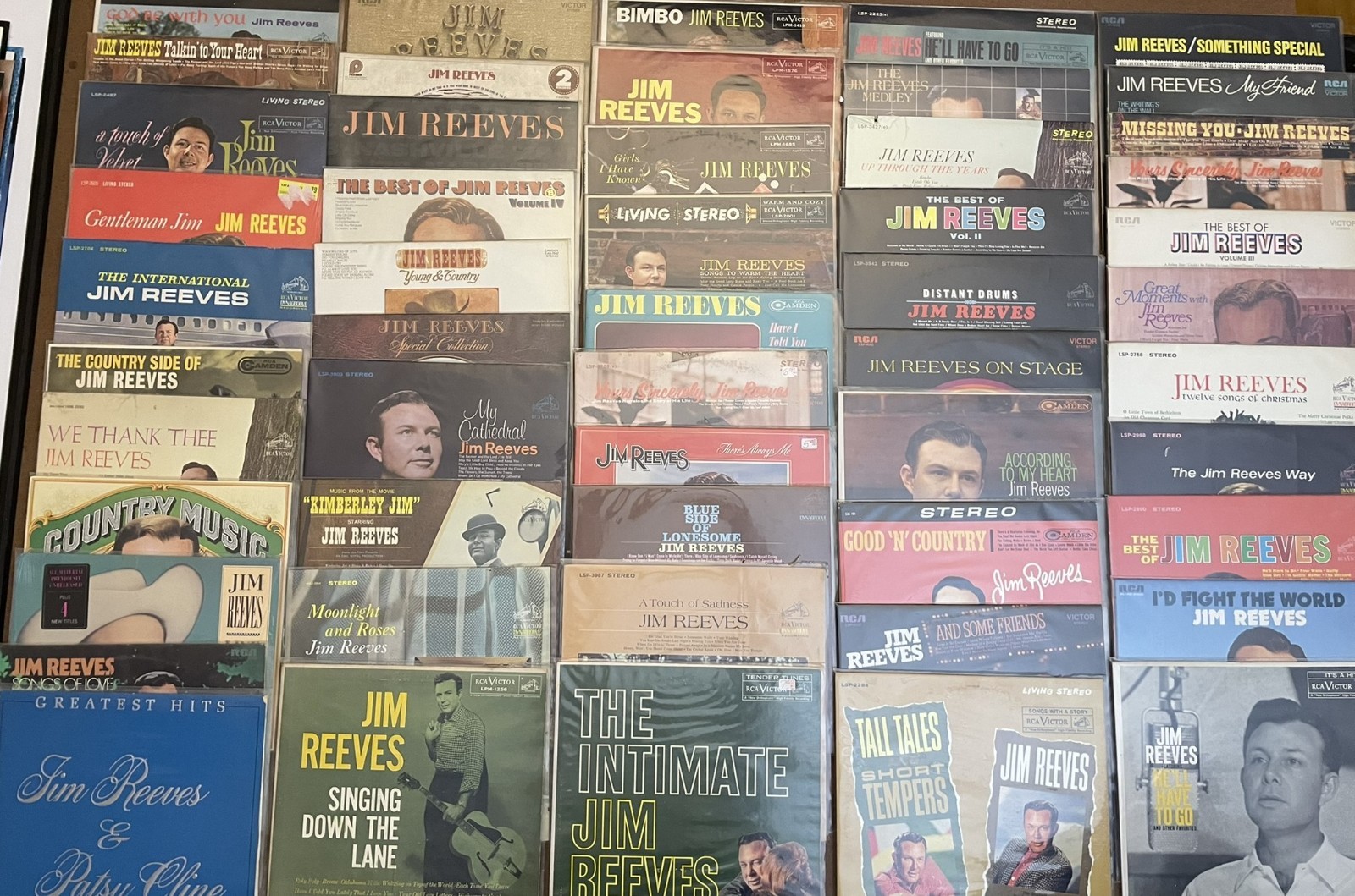 Jim Reeves Vintage Vinyl LP Record Lot 51 Country RCA Victor Camden Collection