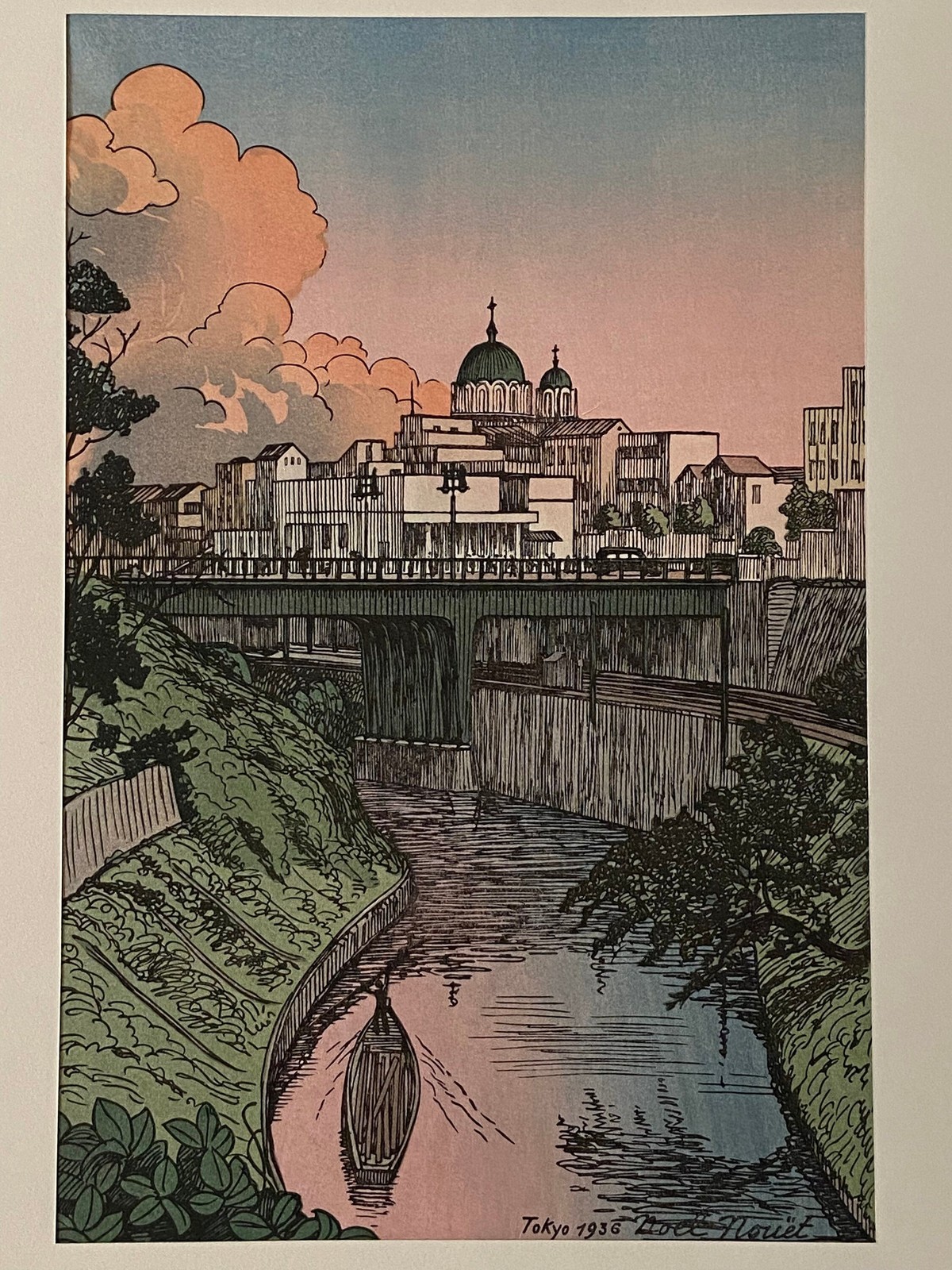 Japanese Ukiyoe, Shin-Hanga, Woodblock print, Noel Nouet, \ Japanese Ukiyoe, Shin-Hanga, Woodblock print, Noel Nouet, \
