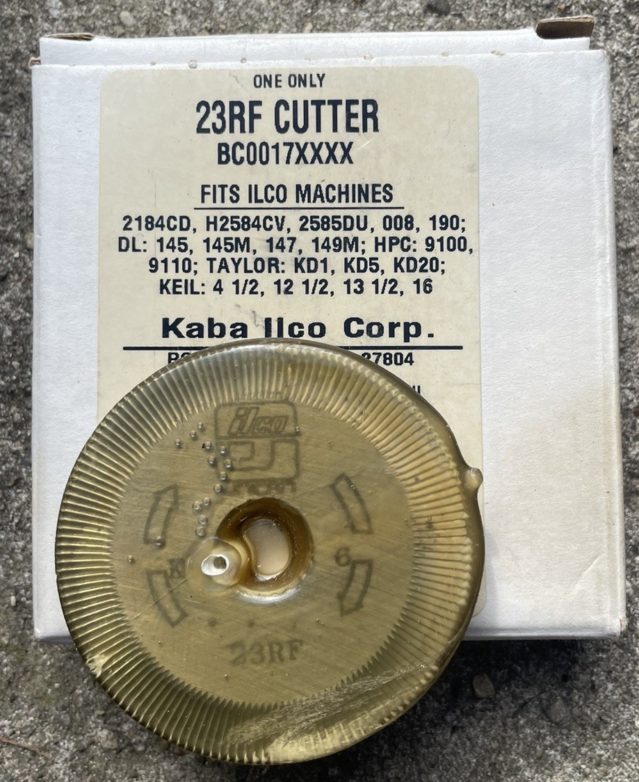 NEW NOS Ilco 23RF Key Machine Replacement Cutter Cutting Wheel