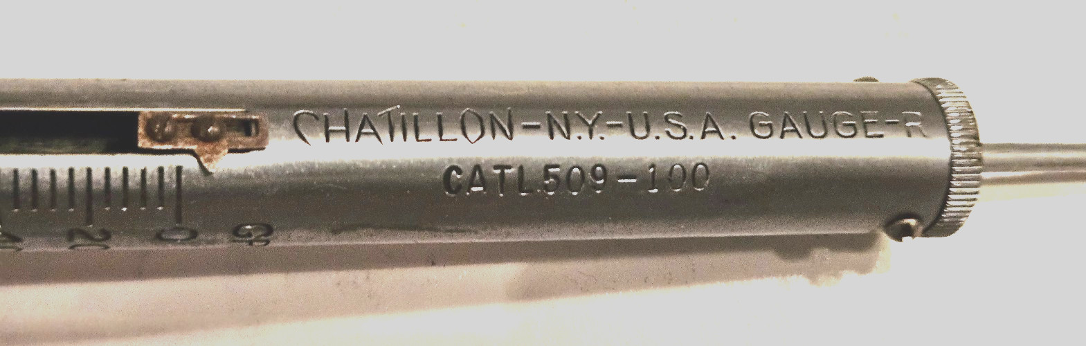 Vintage Chatillon Push/Pull Force Guage-CATL509-100 lb Tension Vintage Chatillon Push/Pull Force Guage-CATL509-100 lb Tension