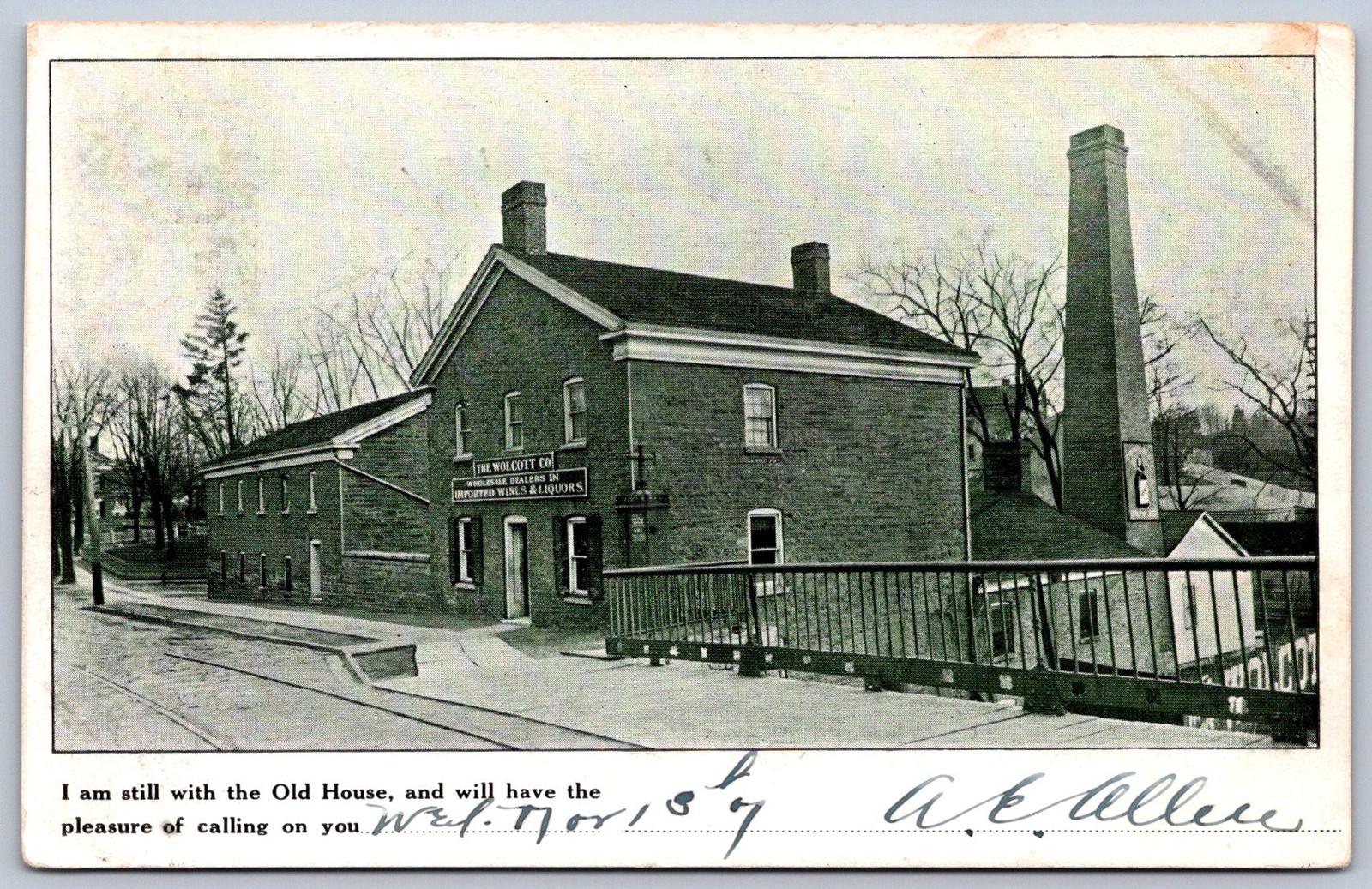 K32/ Rochester New York Postcard c1910 Wolcott Cornhill Rye Distillery 289 K32/ Rochester New York Postcard c1910 Wolcott Cornhill Rye Distillery 289