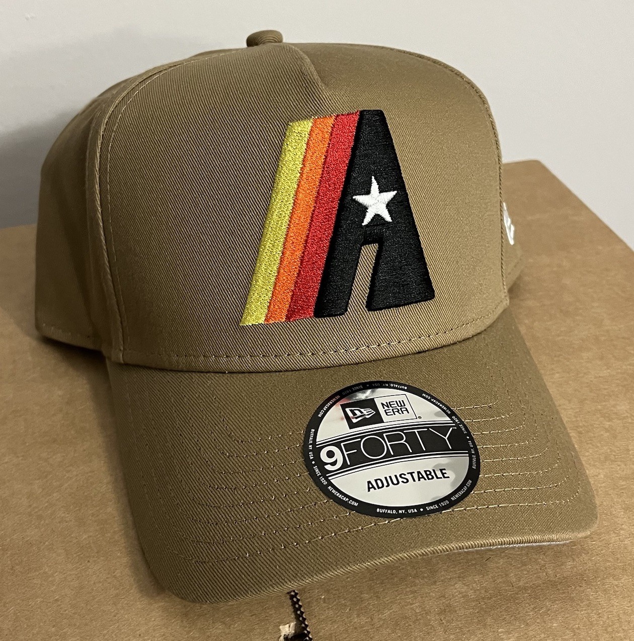NWT Houston Astros Snapback Hat New Era A Frame Alternate Logo MLB Astro Dome