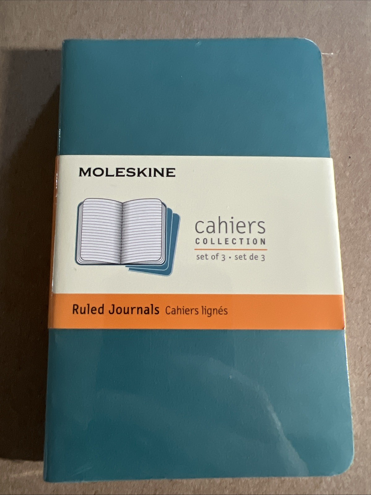 Moleskine Cahier Journal, Pack Of 3, 3.5” x 5.5”, Lined, Brisk Blue, New, Sealed Moleskine Cahier Journal, Pack Of 3, 3.5” x 5.5”, Lined, Brisk Blue, New, Sealed
