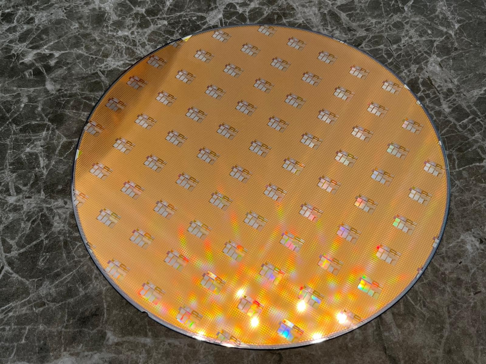Vintage 8” Micron Silicon Wafer Lithography Test Pattern .