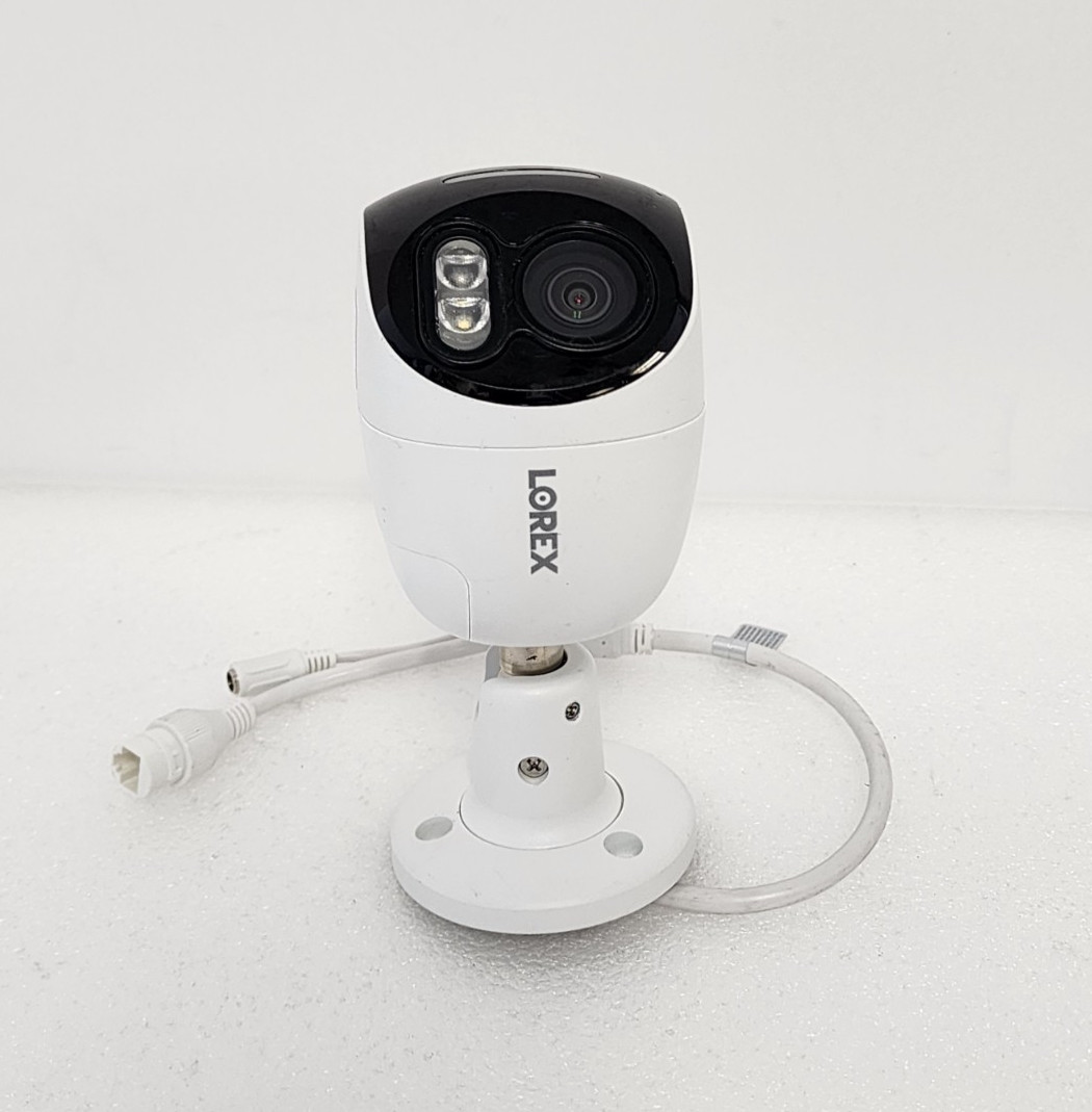 Lorex E871AB 180 View 4K 8MP IP Wired Dual-Lens Add-On Outdoor Security Camera