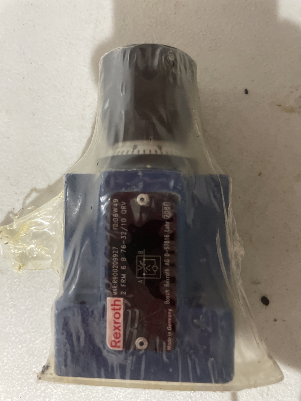 Rexroth 2 Way Flow Control Value MRN R900209927 Model 2 FRM 6 B 76-32/10 QRV Rexroth 2 Way Flow Control Value MRN R900209927 Model 2 FRM 6 B 76-32/10 QRV