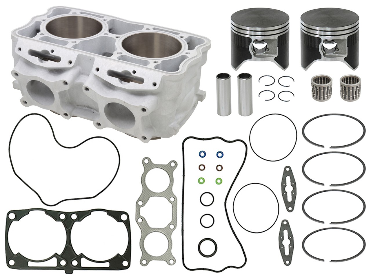 SPI Cylinder, Pistons, Bearings & Gasket Kit for Polaris 800 Many 2013-2016 85mm SPI Cylinder, Pistons, Bearings & Gasket Kit for Polaris 800 Many 2013-2016 85mm