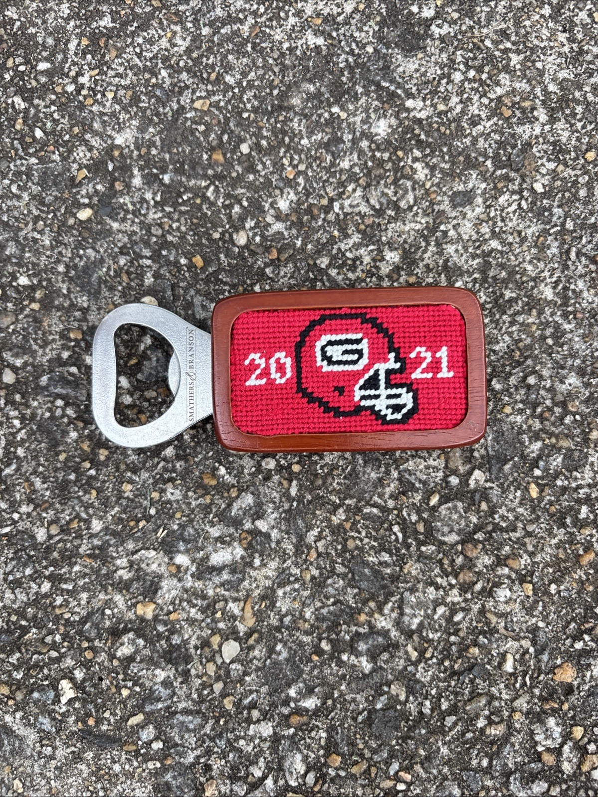 Smathers Branson Needlepoint Bottle Opener UGA 2021 National Championship