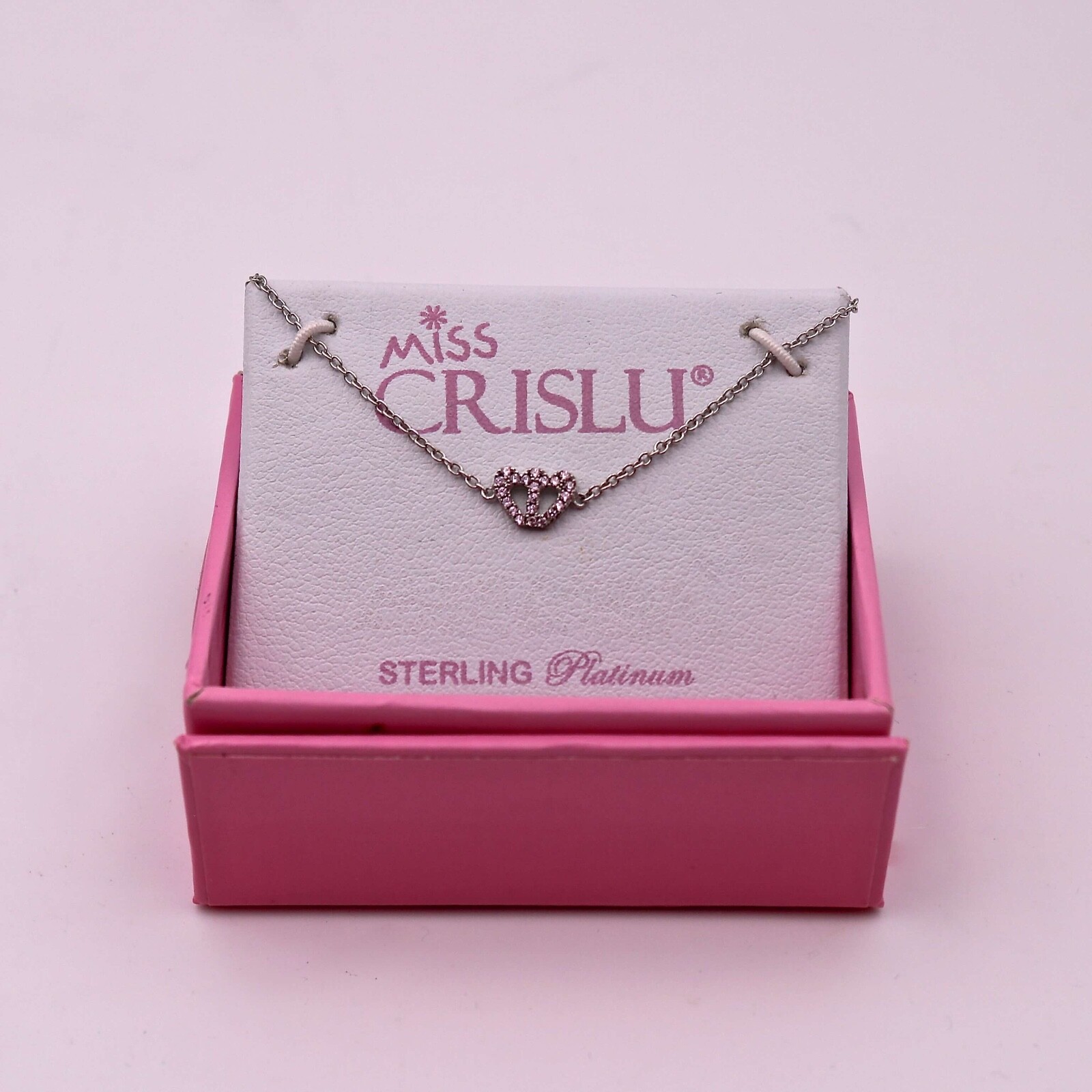 Miss Crislu Pink CZ Pave Crown Bracelet