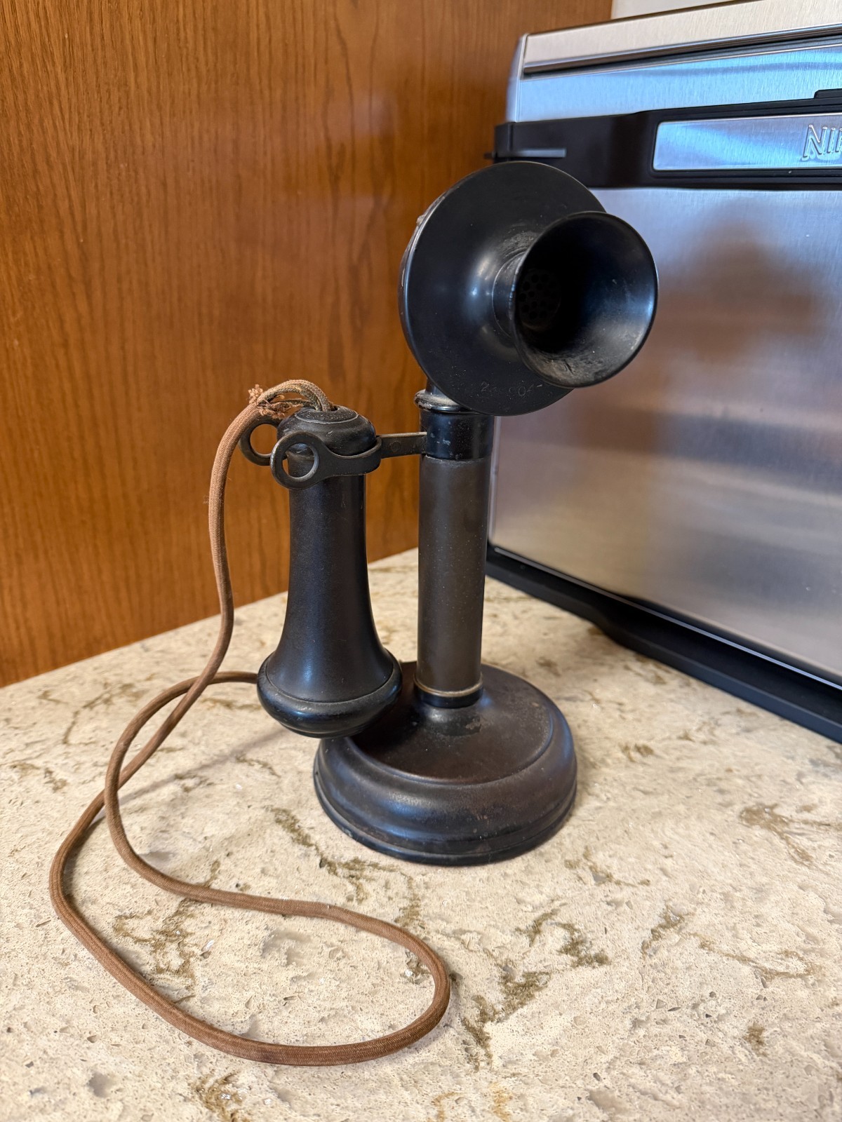 Rare Antique KELLOGG Early 1900's Candlestick Telephone - UNTESTED - video Rare Antique KELLOGG Early 1900's Candlestick Telephone - UNTESTED - video