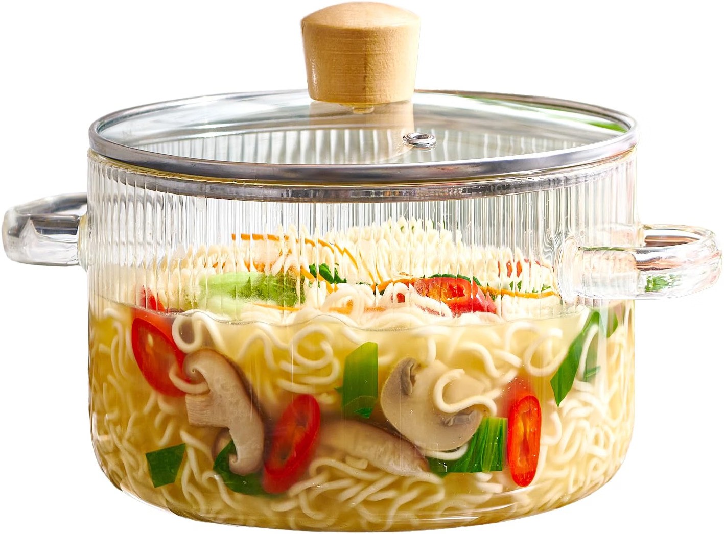 Le'raze GL 927 1.6L Glass Cooking Pot with Lid (New) Le'raze GL 927 1.6L Glass Cooking Pot with Lid (New)