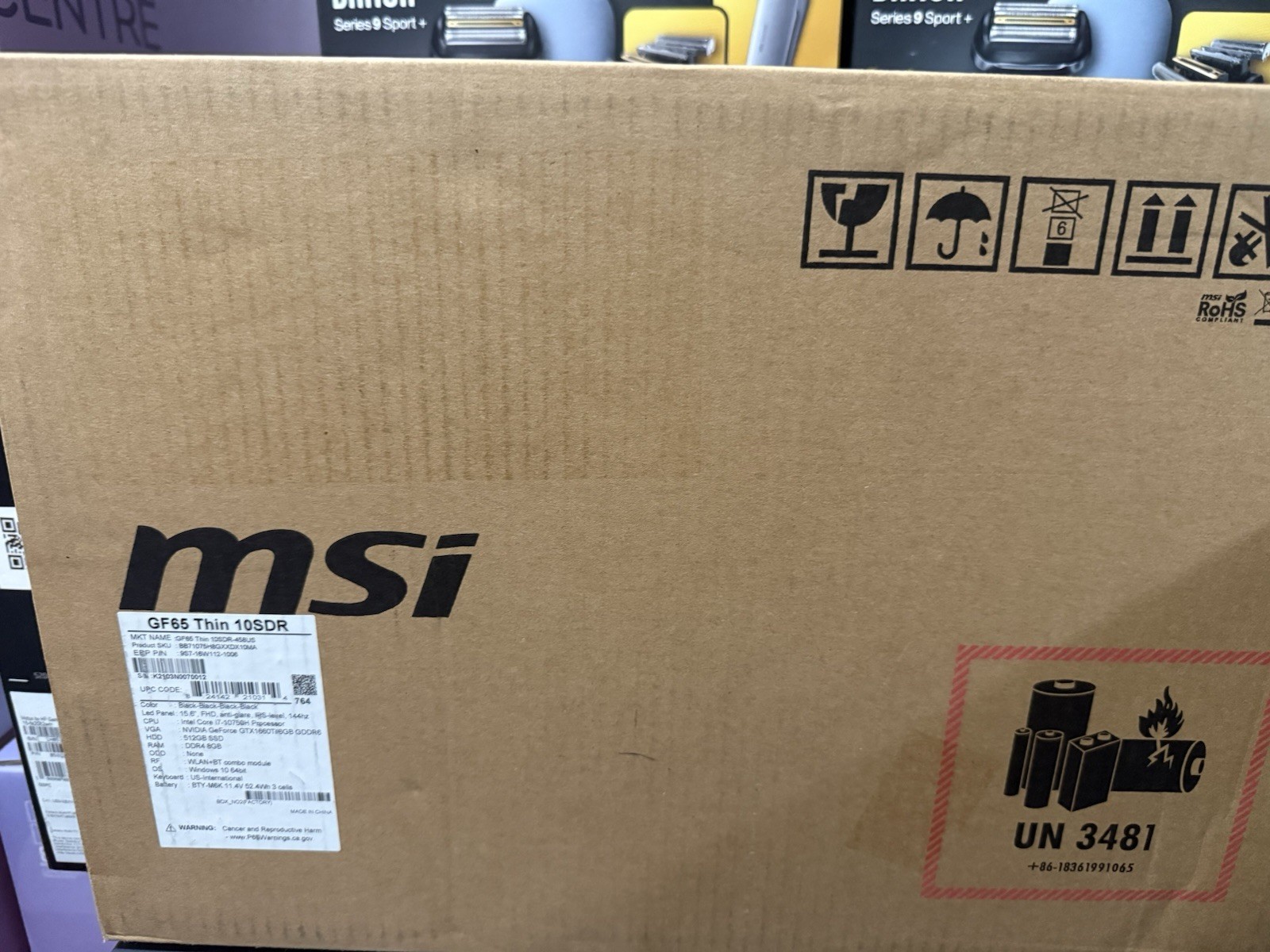 MSI GF65 THIN 10SDR-458 15.6” i7-10750H 8GB 512GB SSD GTX1660ti 6GB MSI GF65 THIN 10SDR-458 15.6” i7-10750H 8GB 512GB SSD GTX1660ti 6GB