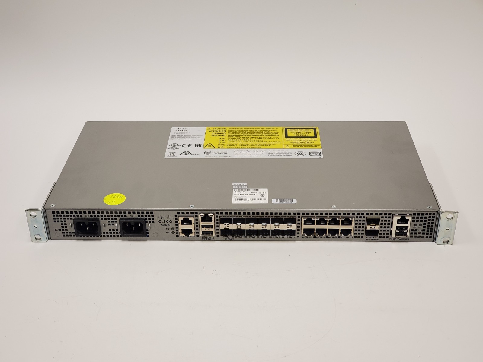 Cisco ASR-920-12CZ-A 12-Port GbE 2x 10GbE w/ Advanced Metro IP Access License