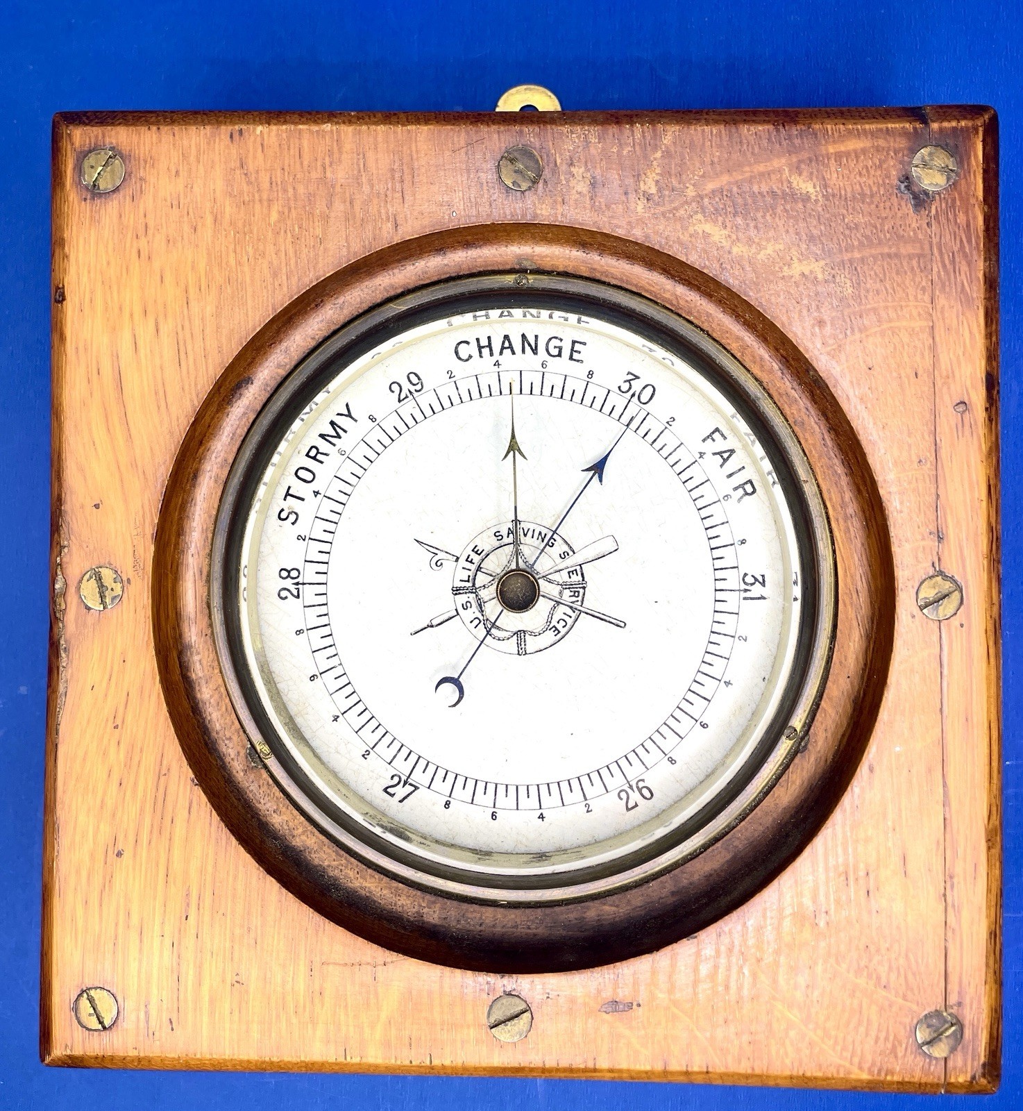Vintage 1800’s maritime U.S. Life Saving Service aneroid barometer Vintage 1800’s maritime U.S. Life Saving Service aneroid barometer