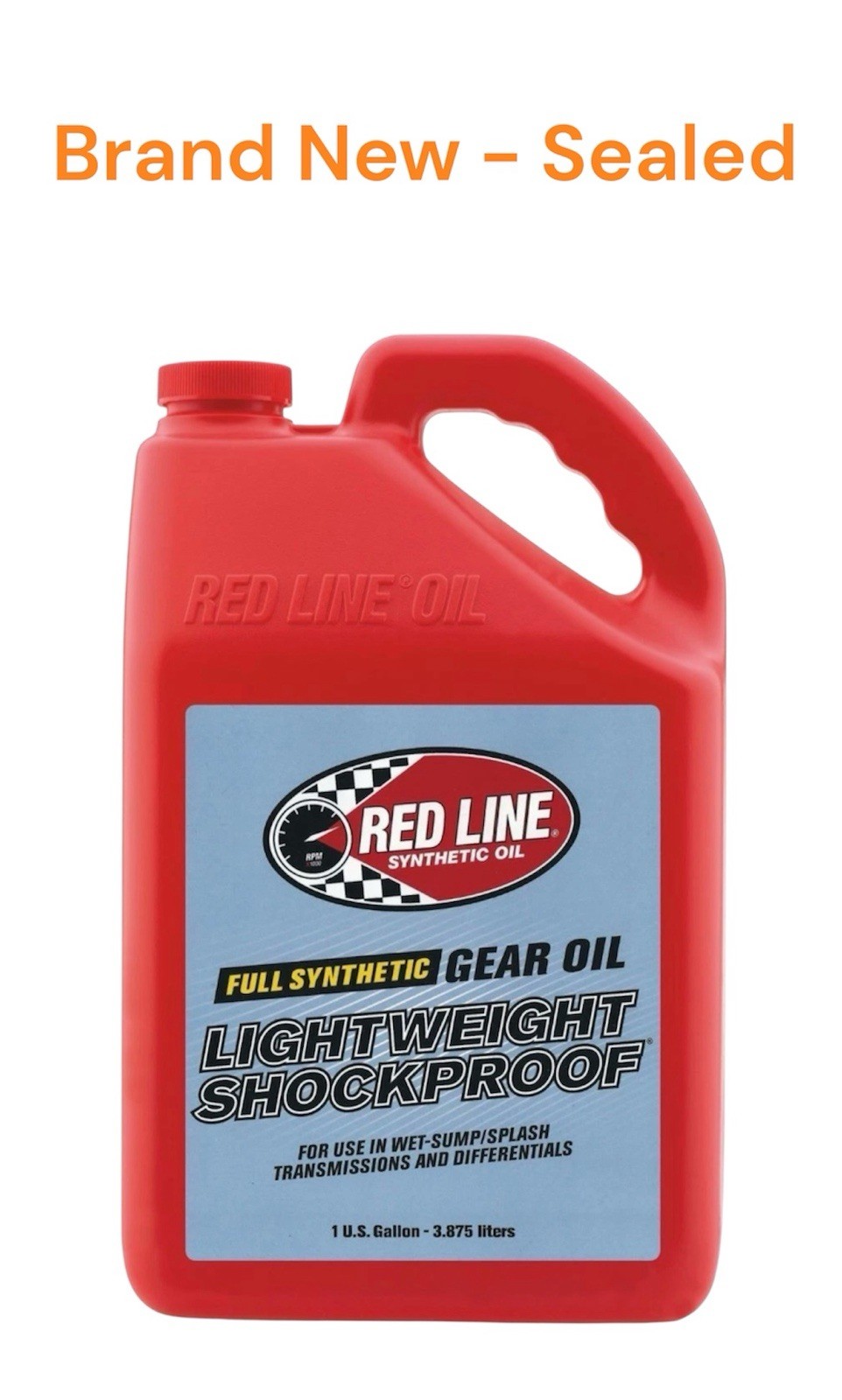 BRAND NEW Red Line Oil 58405 Gear Oil Synthetic Lightweight Shockproof 1-Gallon