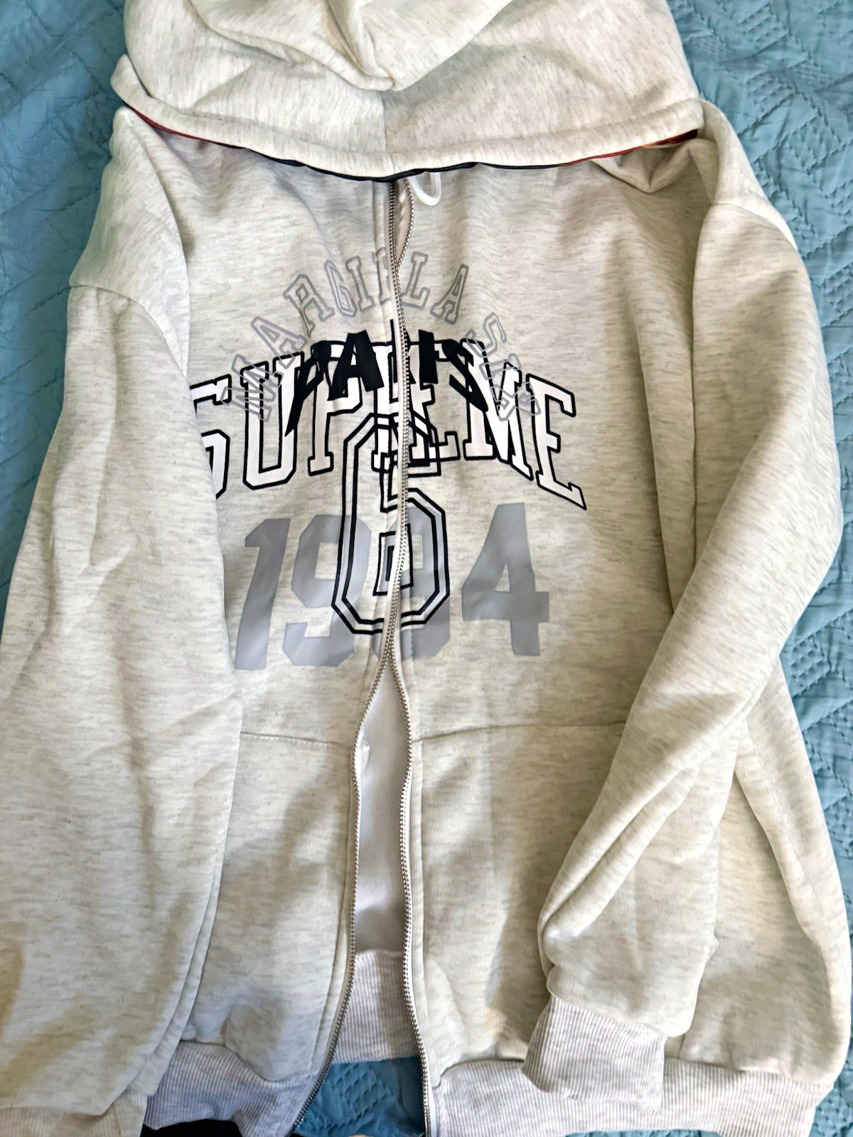 Supreme X MM6 Medium zip up Skull
