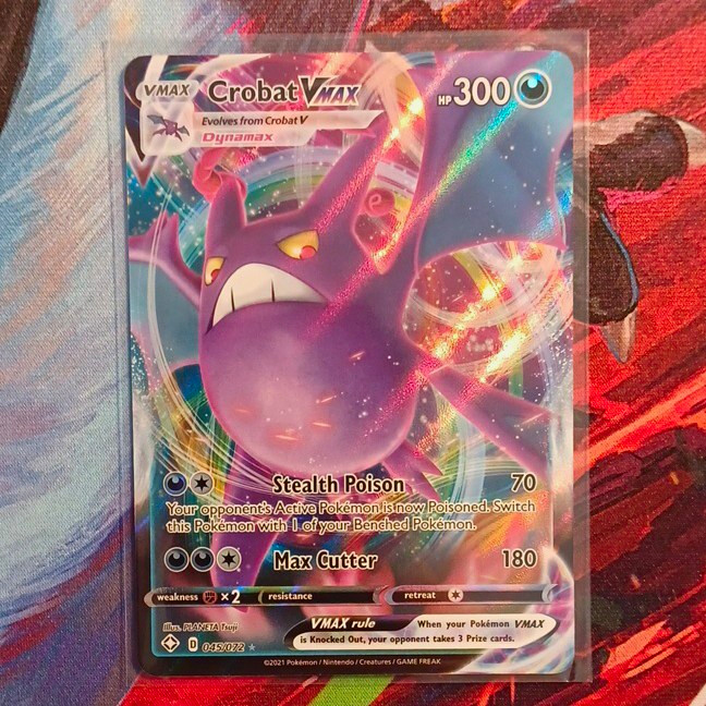 Pokémon TCG Crobat VMAX #45 Shining fates English 300 HP Pokémon TCG Crobat VMAX #45 Shining fates English 300 HP