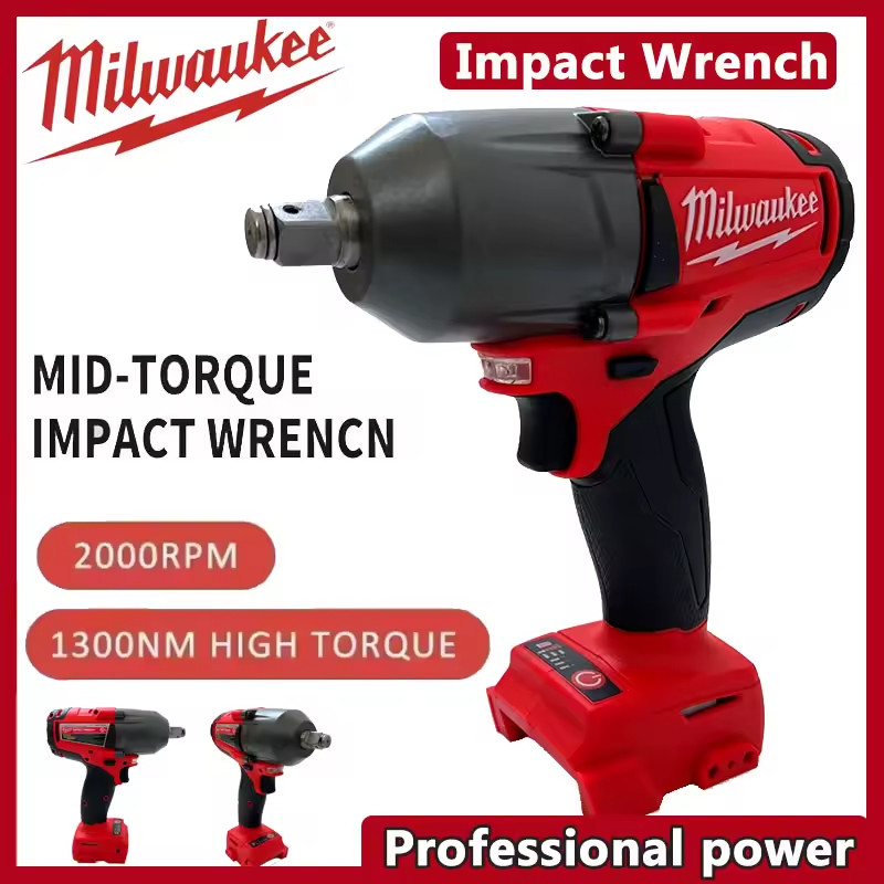 Milwaukee 1300NM Cordless Impact Wrench – 18V Brushless High Torque Power Tool