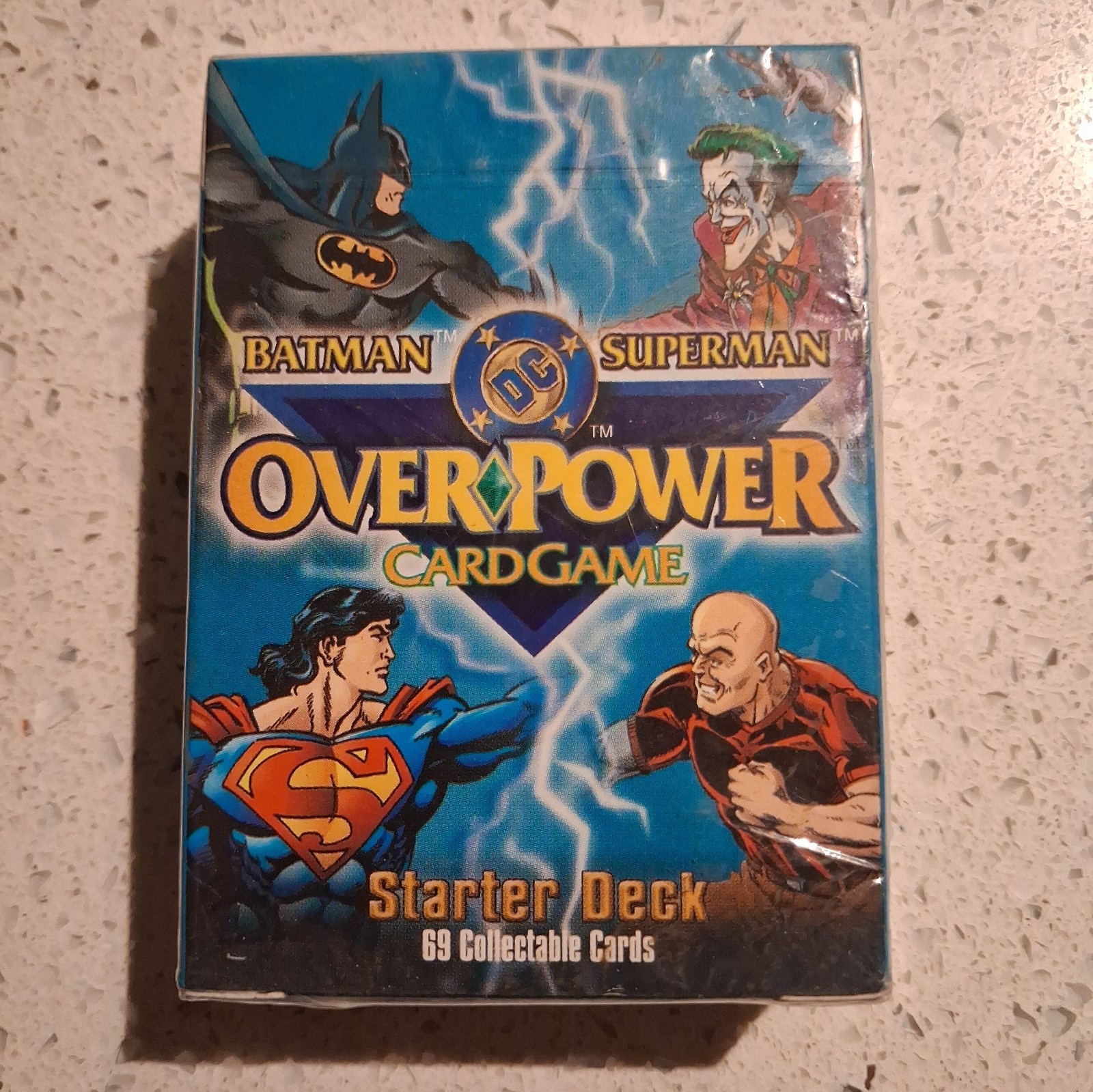 SEALED 1996 Fleer DC OverPower Batman Superman OverPower Card Game Starter Deck SEALED 1996 Fleer DC OverPower Batman Superman OverPower Card Game Starter Deck