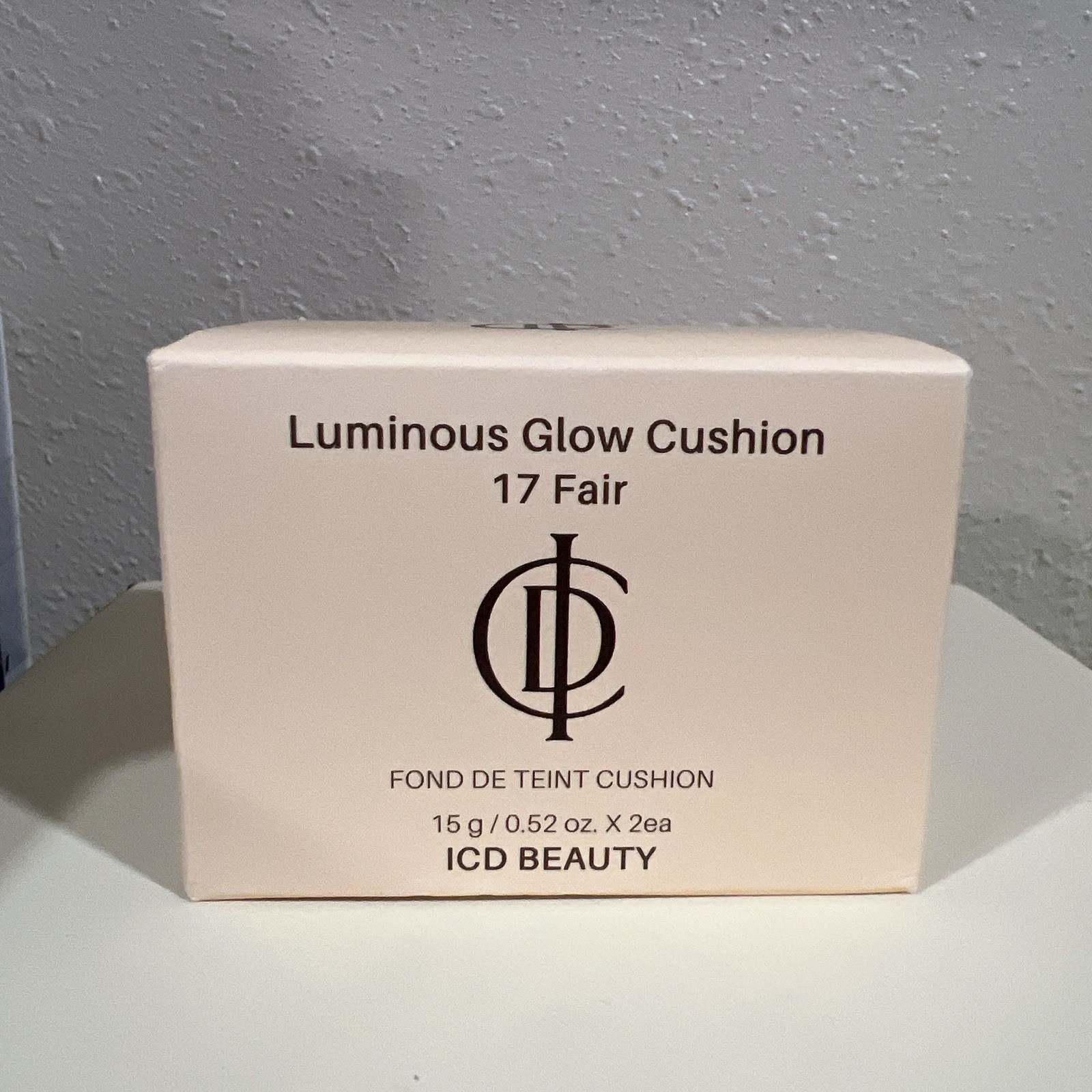 Incellderm Luminous Glow Cushion 17 Fair  15g/0.52oz x2 ea