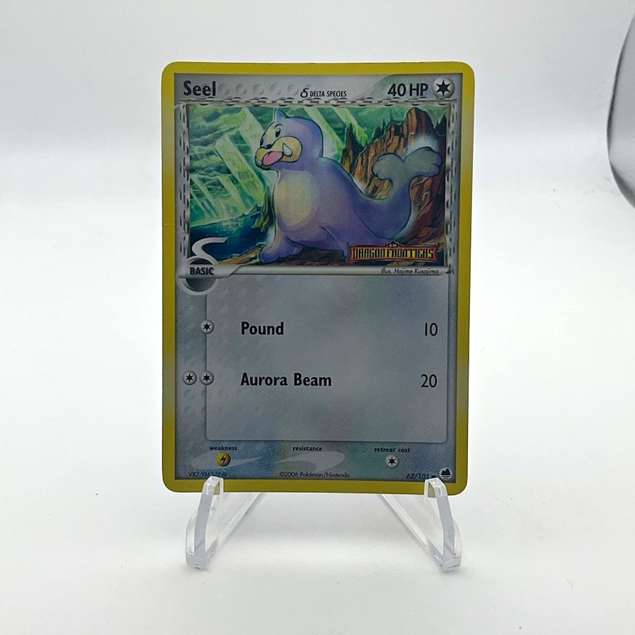 The Pokémon Company Seel 62/101 EX Dragon Frontiers Delta Species Reverse Holo The Pokémon Company Seel 62/101 EX Dragon Frontiers Delta Species Reverse Holo