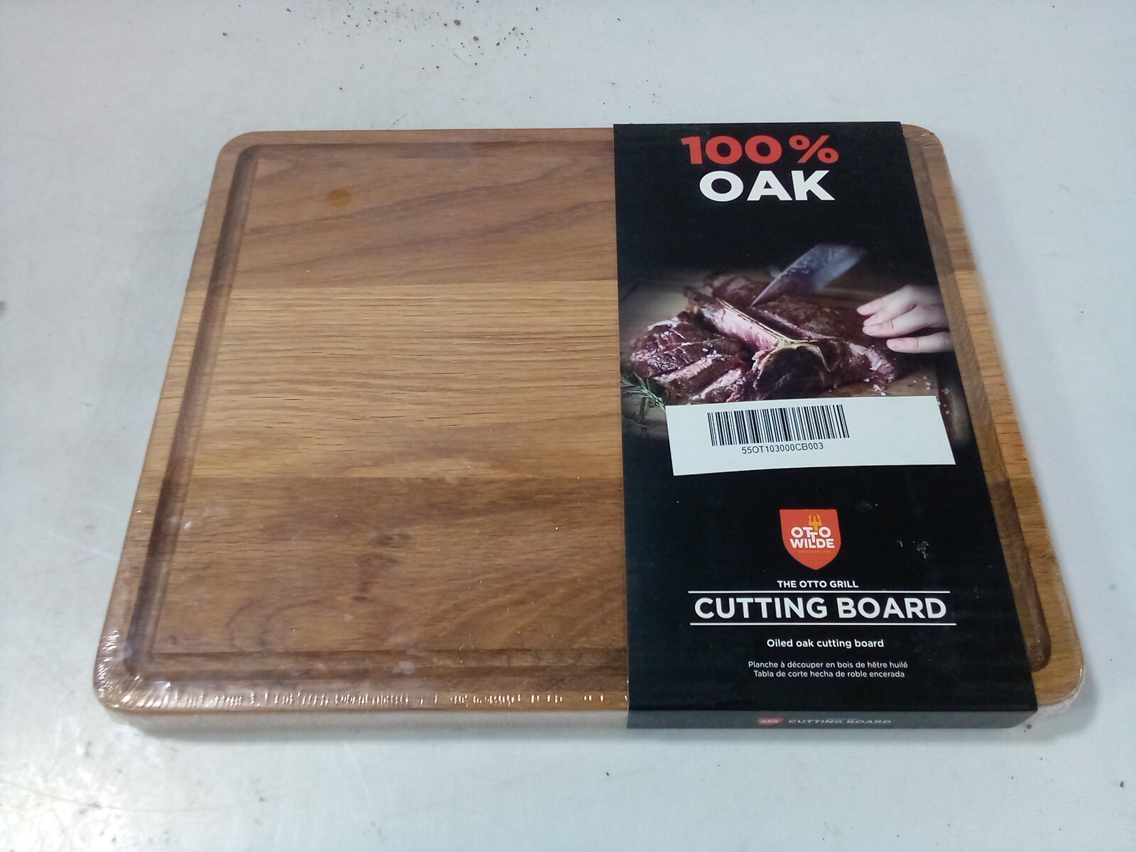Otto Wilde Otto\'s Cutting Board, Lubricated Oak Wood - 12.8\
