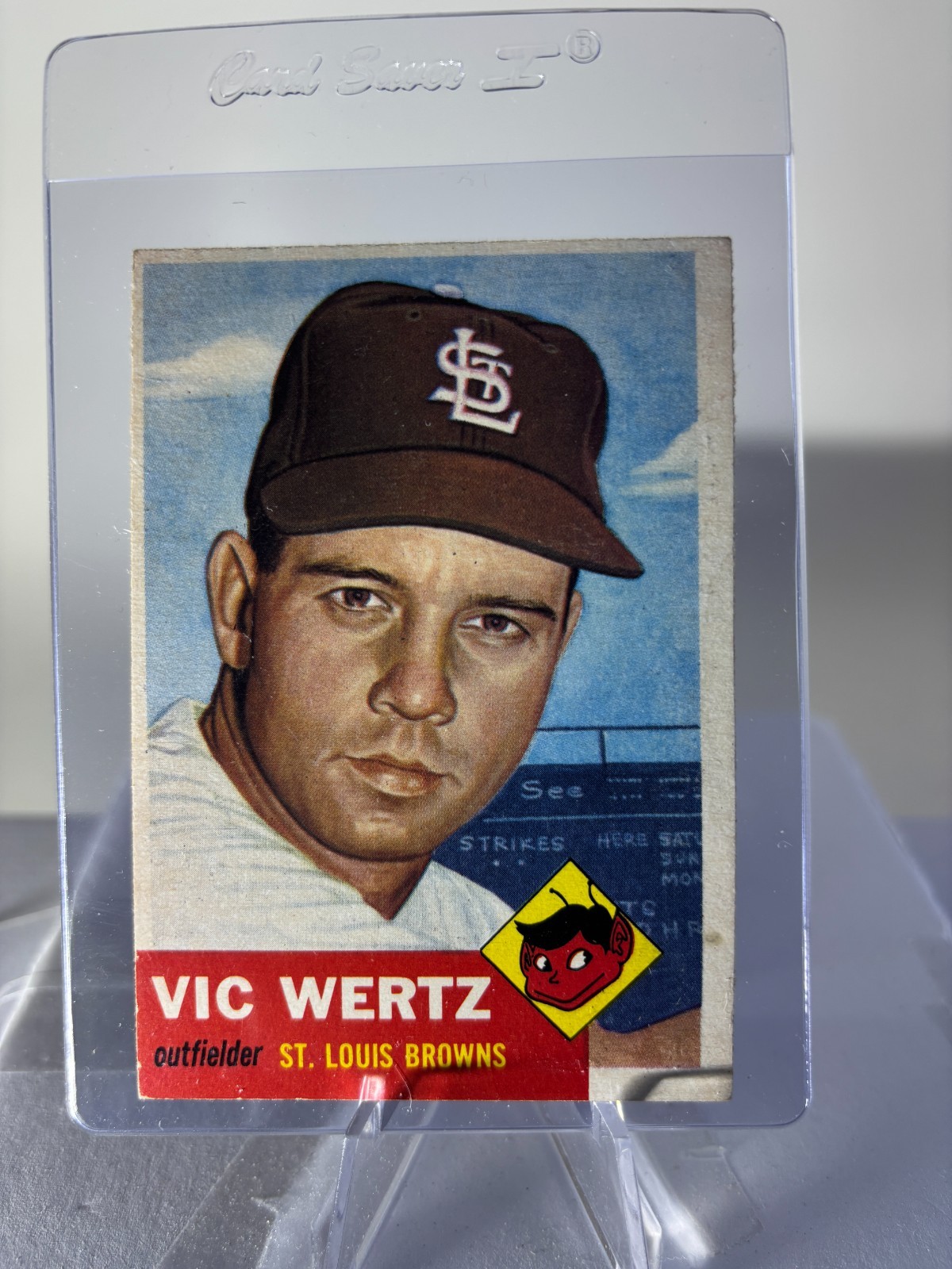1953 Topps #142 Vic Wertz Baseball VG