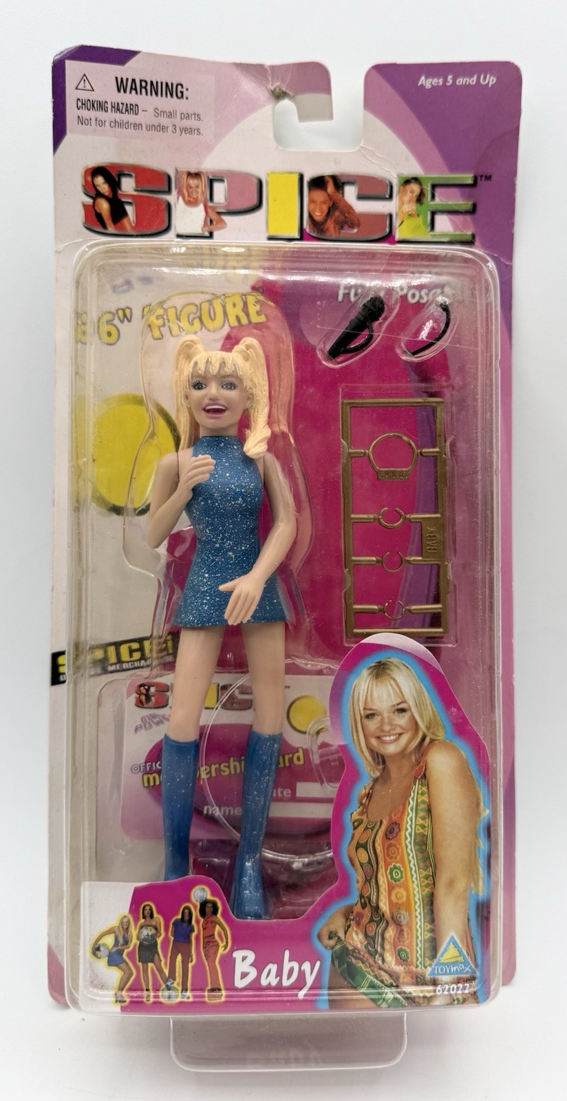 NEW NOS  Vintage Toymax Spice Girls 6 inch Poseable Figures 1998 Baby