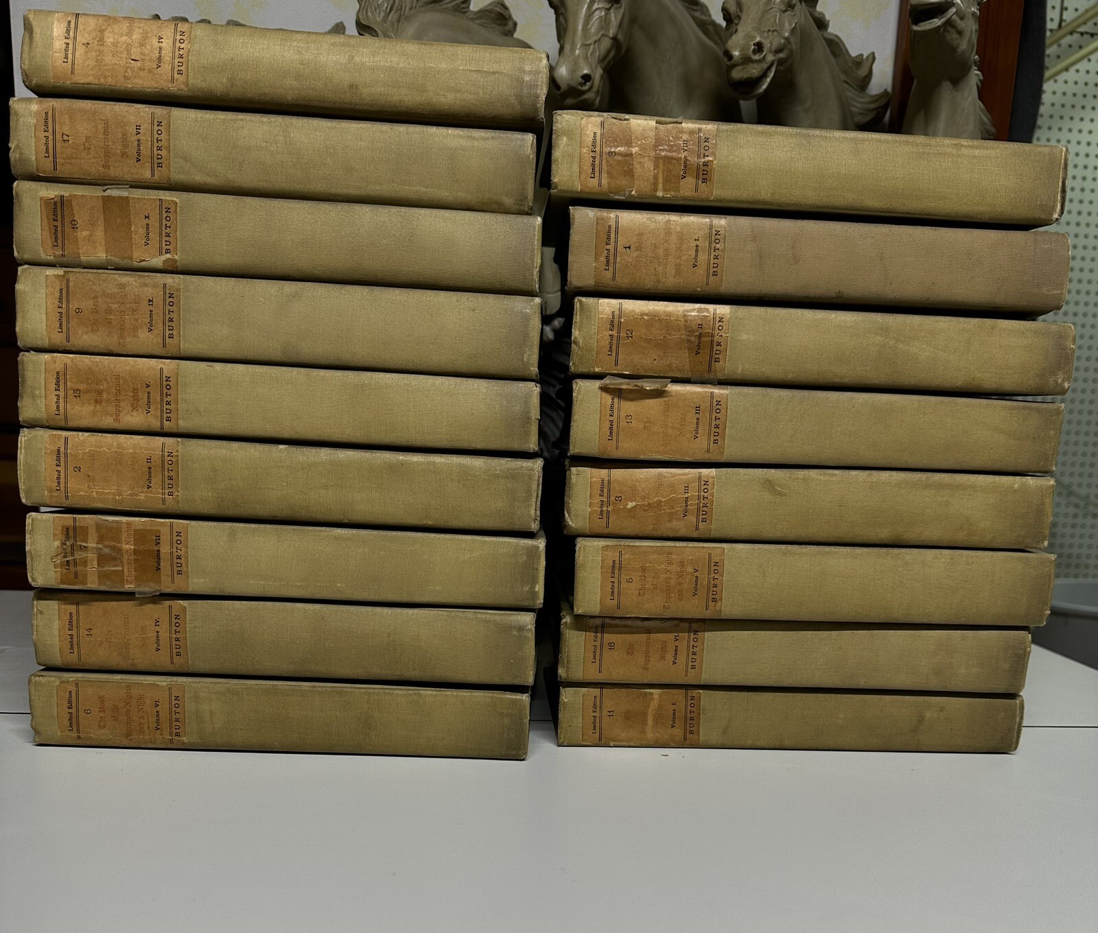 1885 Burton Arabian Nights Complete 17 Vol Set Ltd Ed #293/1000 Burton Club