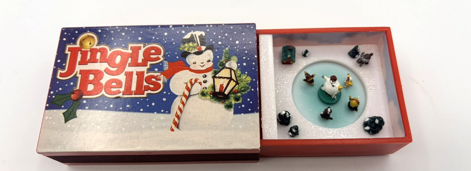 VTG Mr. Christmas Matchbox Melodies Animated Music Box Jingle Bells Mint in Box VTG Mr. Christmas Matchbox Melodies Animated Music Box Jingle Bells Mint in Box