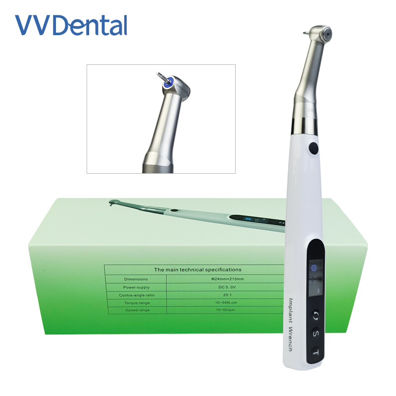 Dental Wireless Implant Electric Torque Wrench Handpiece Tool 360° Rotate Driver