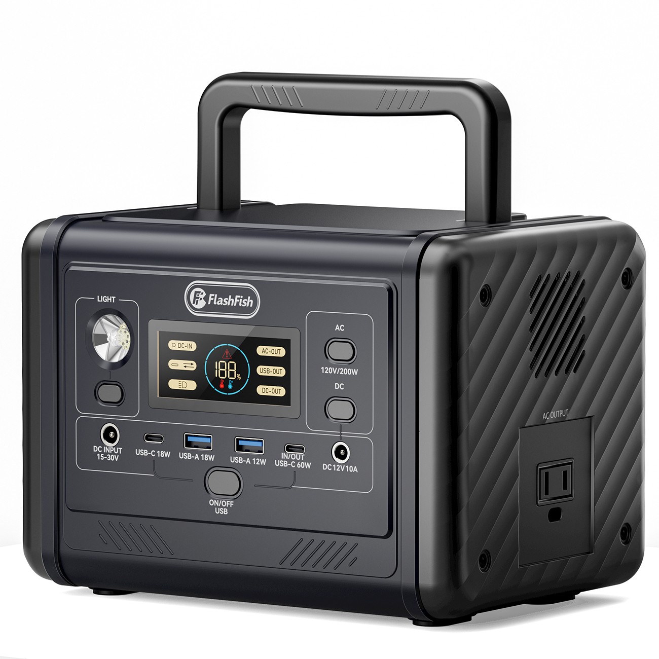 Flashfish 200W Portable Power Station 153.6Wh Optional with Solar Panel 60W 18V Flashfish 200W Portable Power Station 153.6Wh Optional with Solar Panel 60W 18V