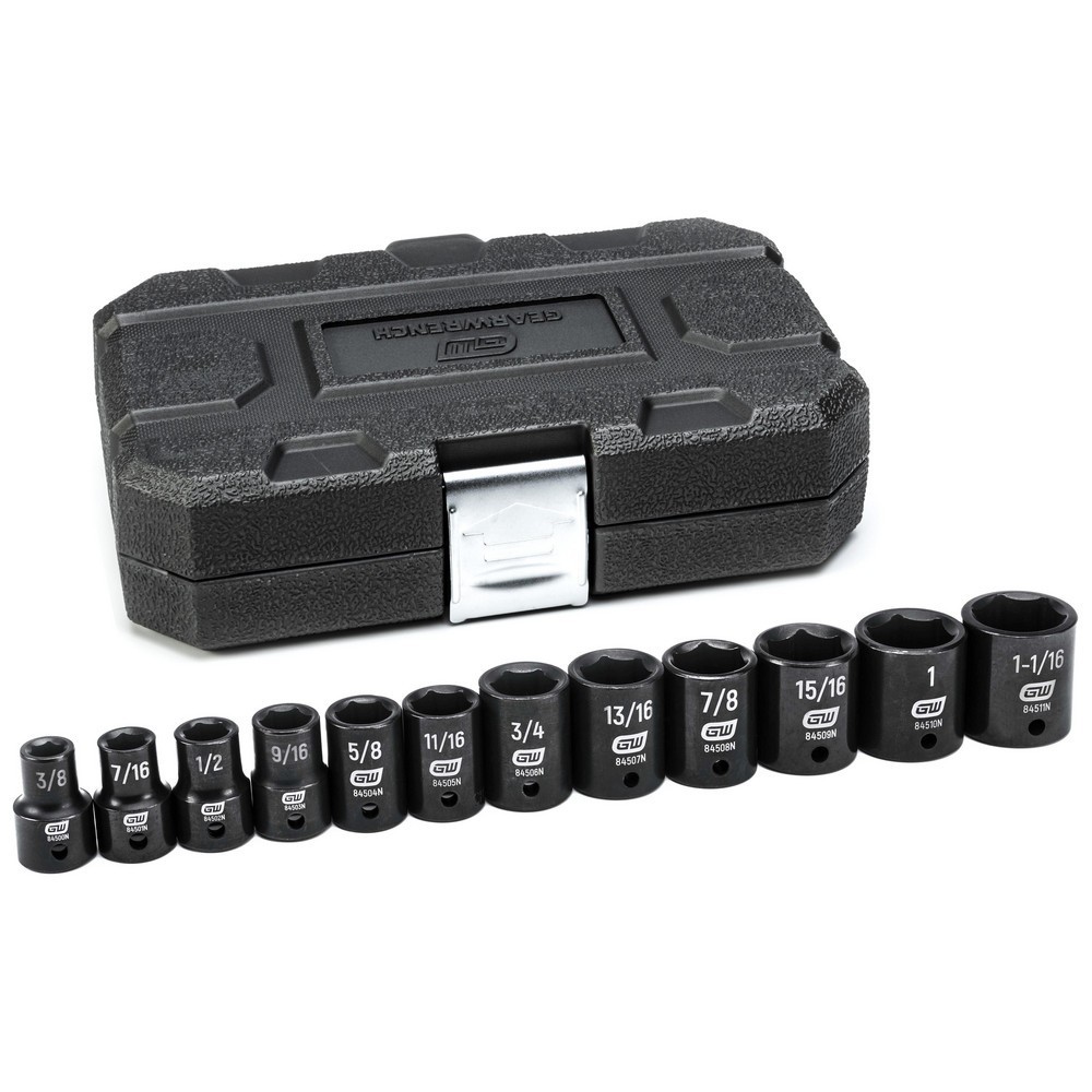 GEARWRENCH Socket Set: Standard & Impact 12 Pc 84931N GEARWRENCH Socket Set: Standard & Impact 12 Pc 84931N