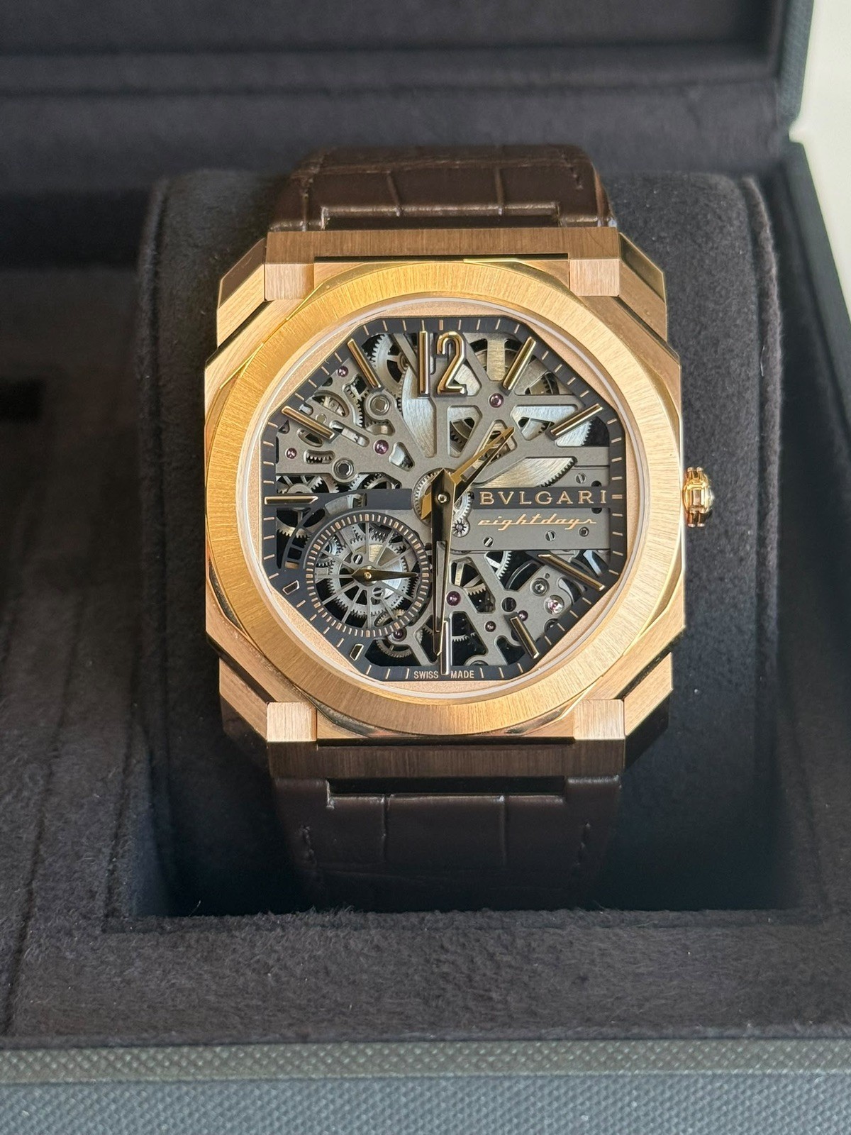 Bulgari Octo Finissimo Skeleton 8 Days 103667 Ultra Thin Rose Gold 40mm Bvlgari Bulgari Octo Finissimo Skeleton 8 Days 103667 Ultra Thin Rose Gold 40mm Bvlgari