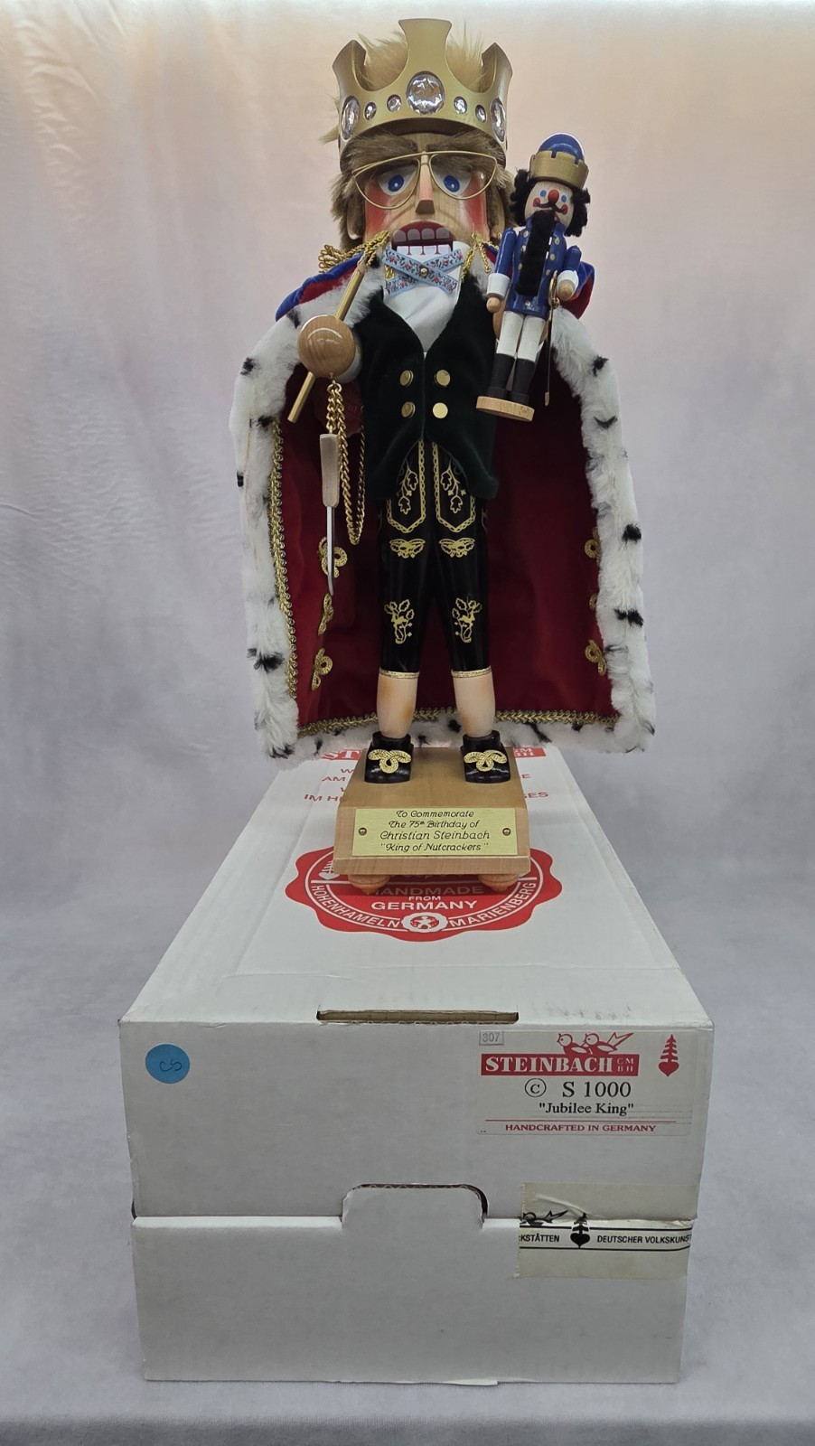 SIGNED Steinbach JUBILEE KING S1000 King of Nutcrackers 19 SIGNED Steinbach JUBILEE KING S1000 King of Nutcrackers 19