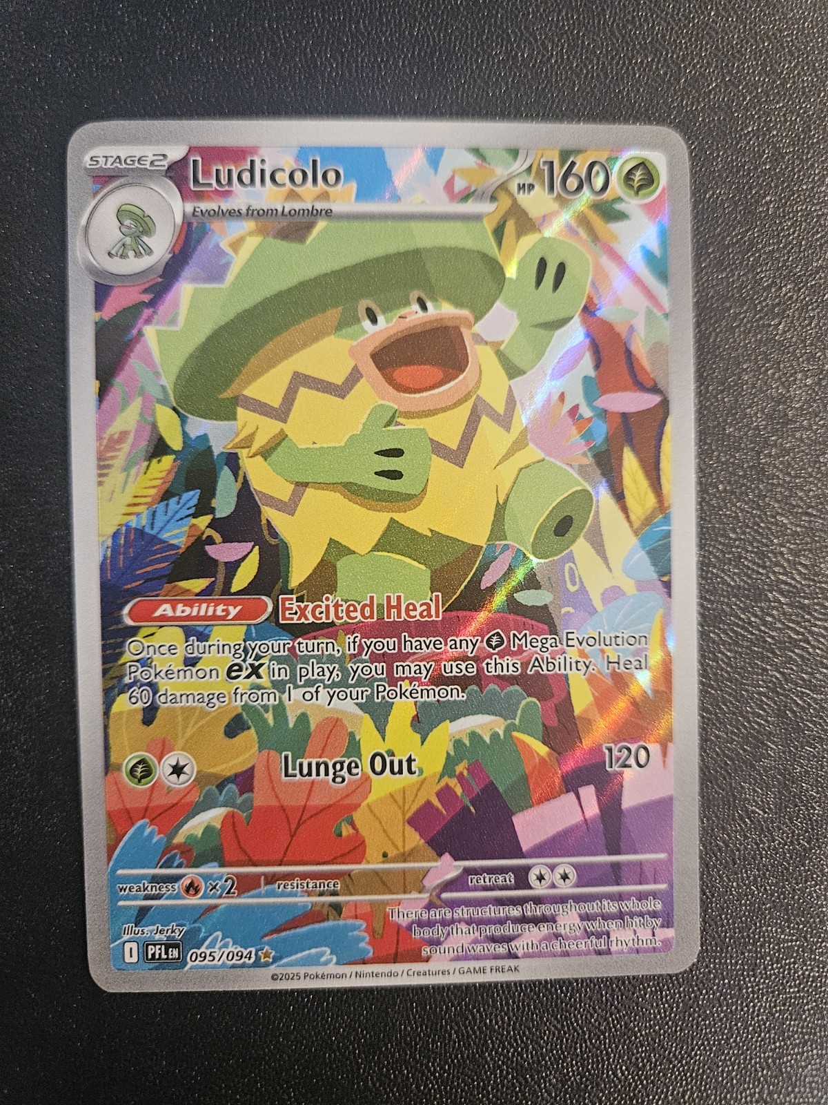 Ludicolo 095/094 Me02: Phantasmal Flames Holo Ludicolo 095/094 Me02: Phantasmal Flames Holo