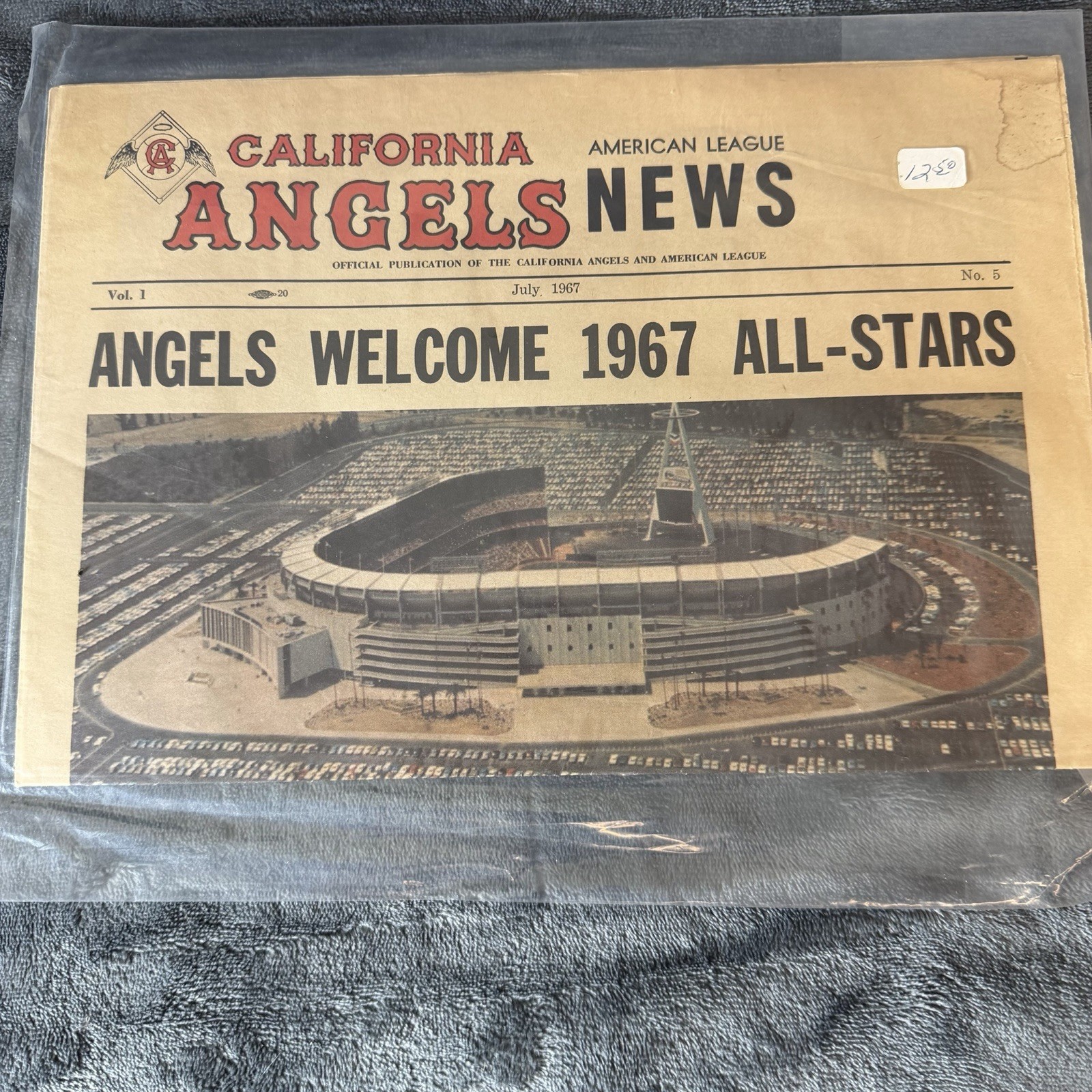 1967 MLB All Star Game Anaheim Stadium California Angels News Rare Original