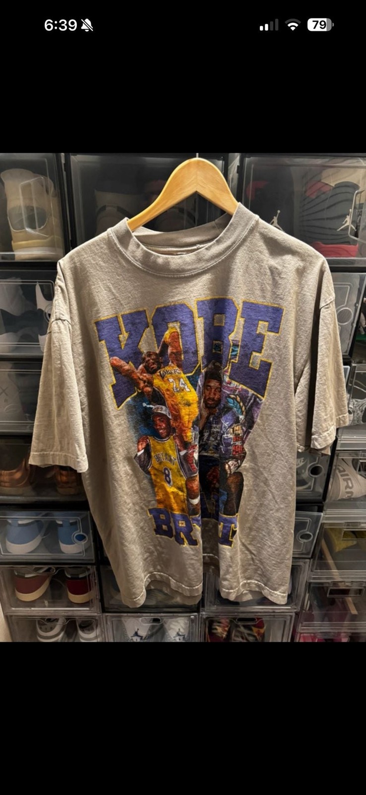 Legend LA Kobe Bryant Vintage T-Shirt XL Gray Heavyweight Tee Legend LA Kobe Bryant Vintage T-Shirt XL Gray Heavyweight Tee