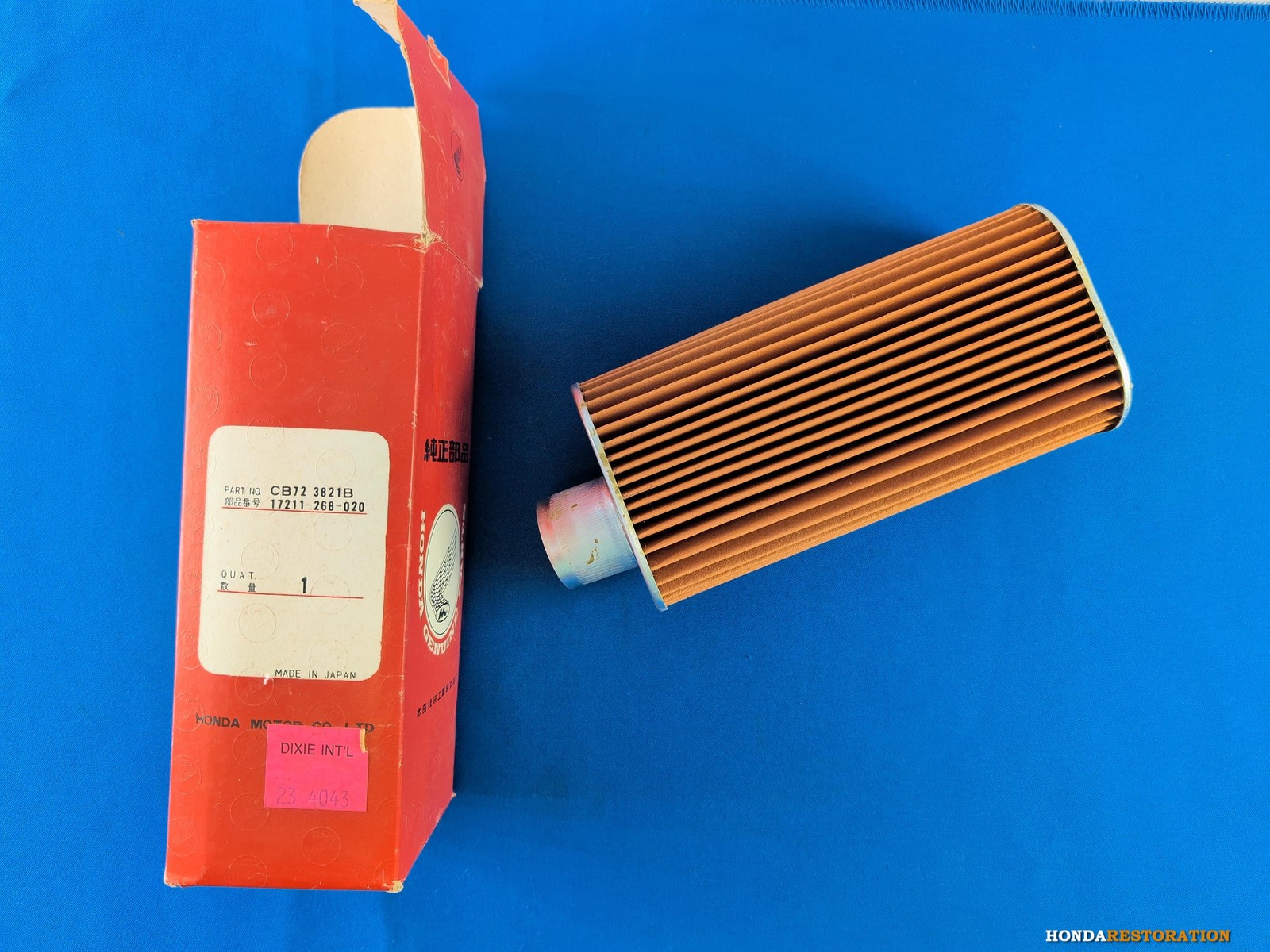 NOS Honda CB72 Hawk 1961 Element Cleaner 17211-268-020 Genuine OEM NOS Honda CB72 Hawk 1961 Element Cleaner 17211-268-020 Genuine OEM
